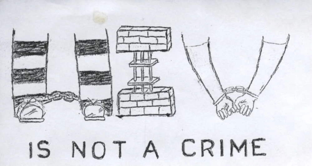 HIV IS NOT A CRIME 2018 PAPER PENCIL Brian Carmichael.jpg