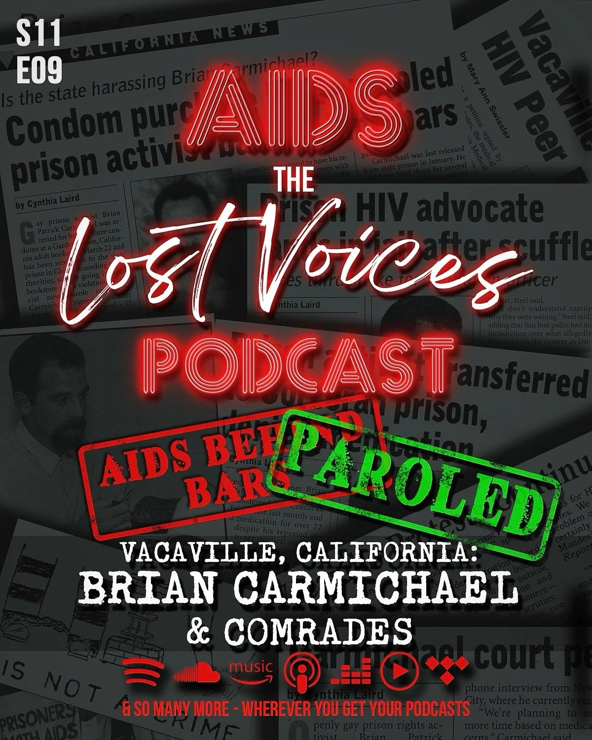 🚨🎙️FINAL EPISODE: AIDS Behind Bars - Prison Activist Brian Carmichael🚨 

✊🏻✊🏼✊🏽✊🏾✊🏿
In the third and final episode of Prison and HIV Activist Brian Carmichael, we hear the sentencing outcome of Brian&rsquo;s 2001 conviction after an incident 