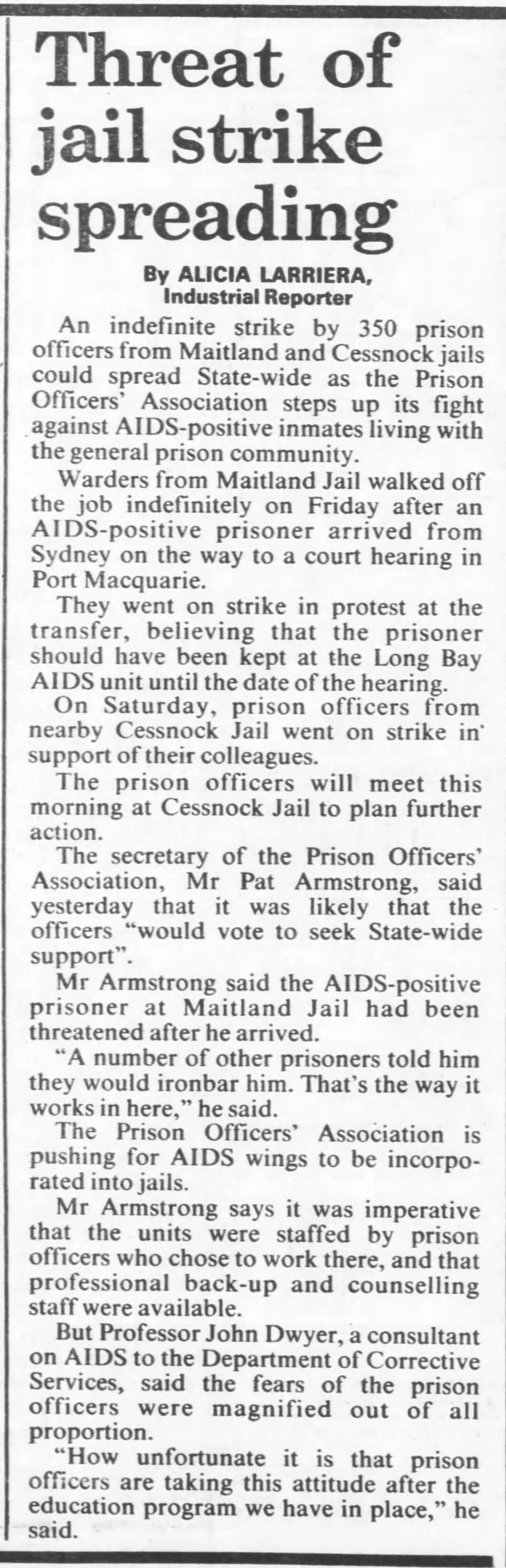 Sydney Herald 14 Nov 1988