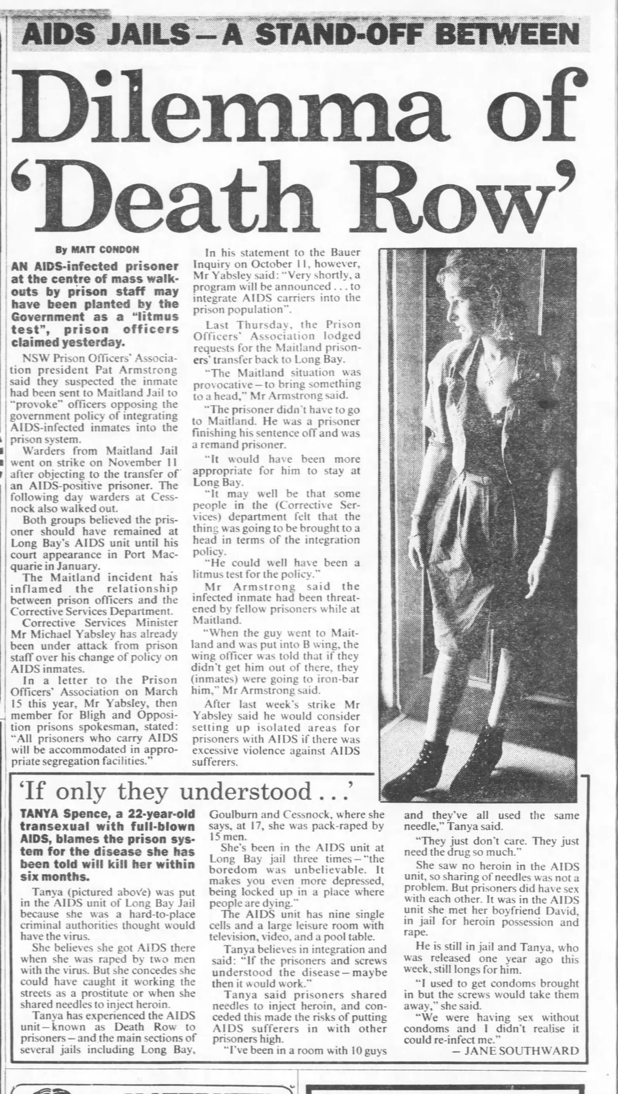 Sydney Herald 20 Nov 1988