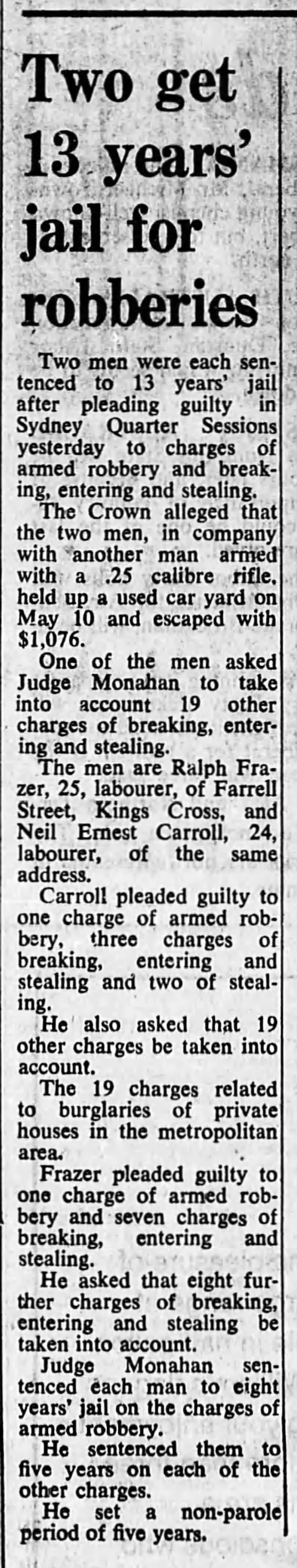 Sydney Herald 21 Nov 1970