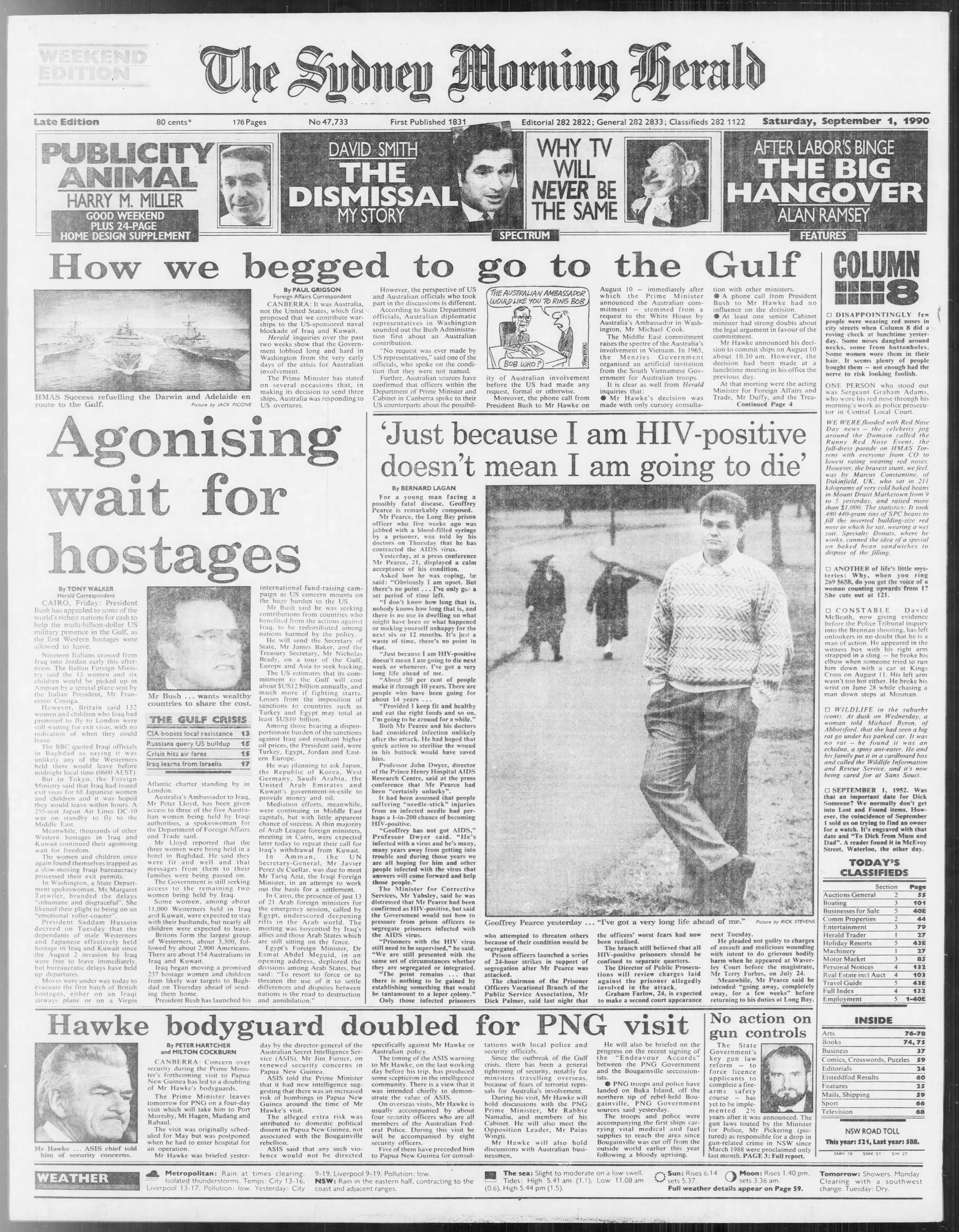 Sydney M'Herald 1 Sep 1990