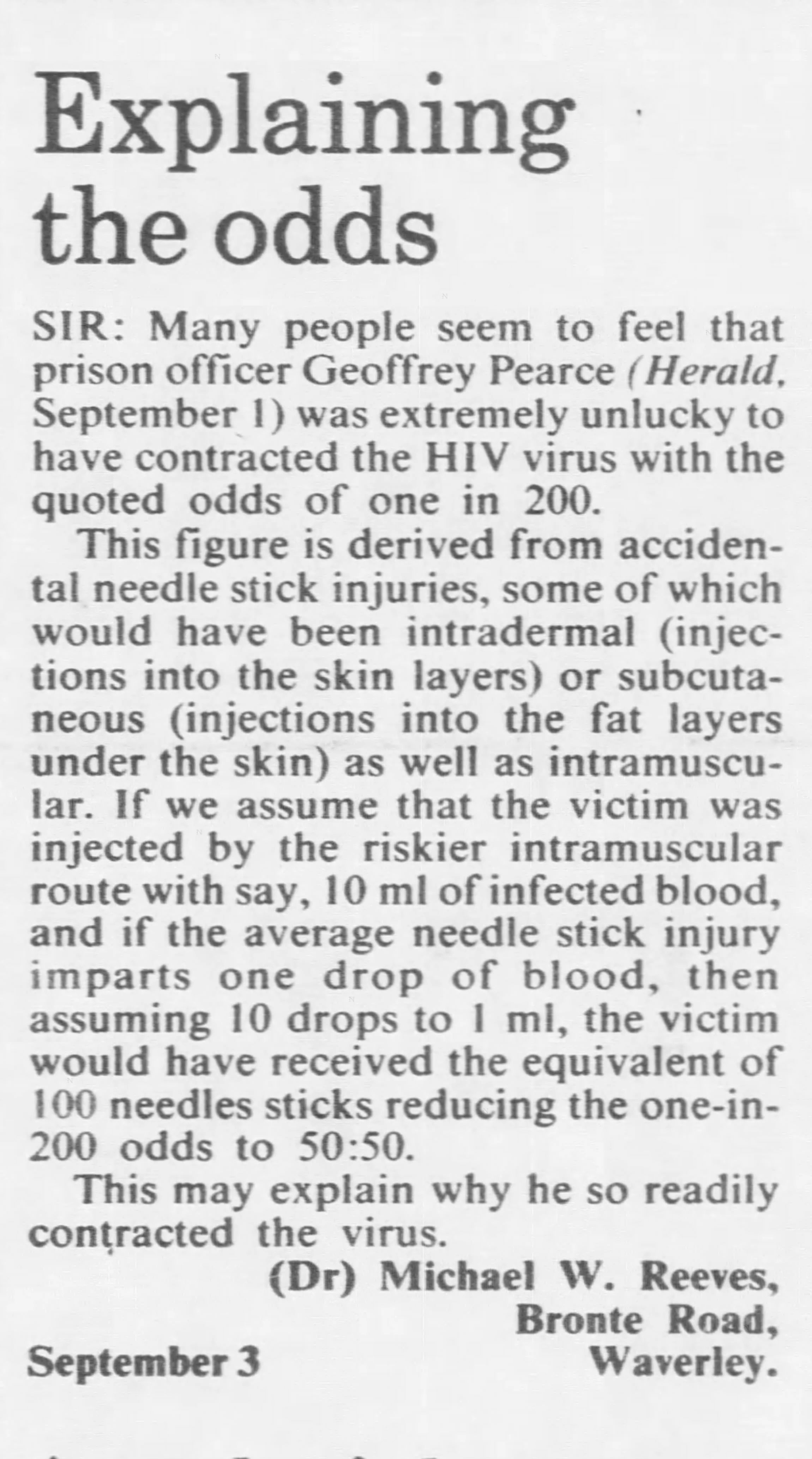 Sydney M'Herald 7 Sep 1990