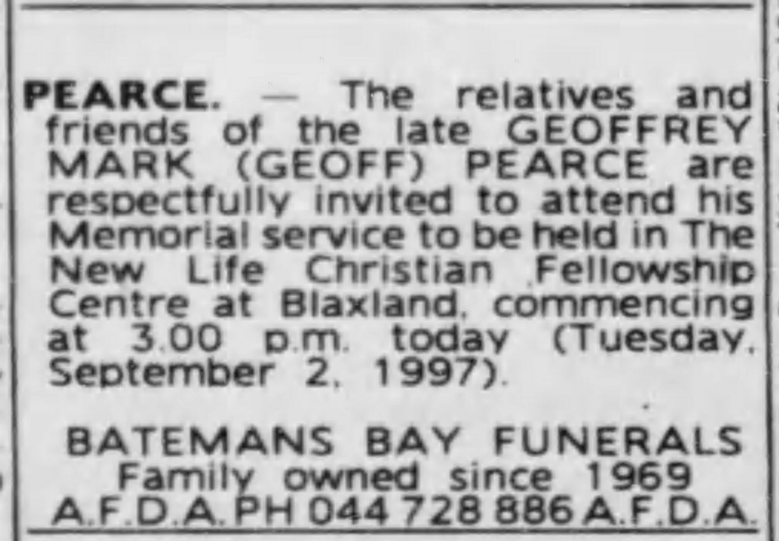 Sydney M'Herald 2 Sep 1997