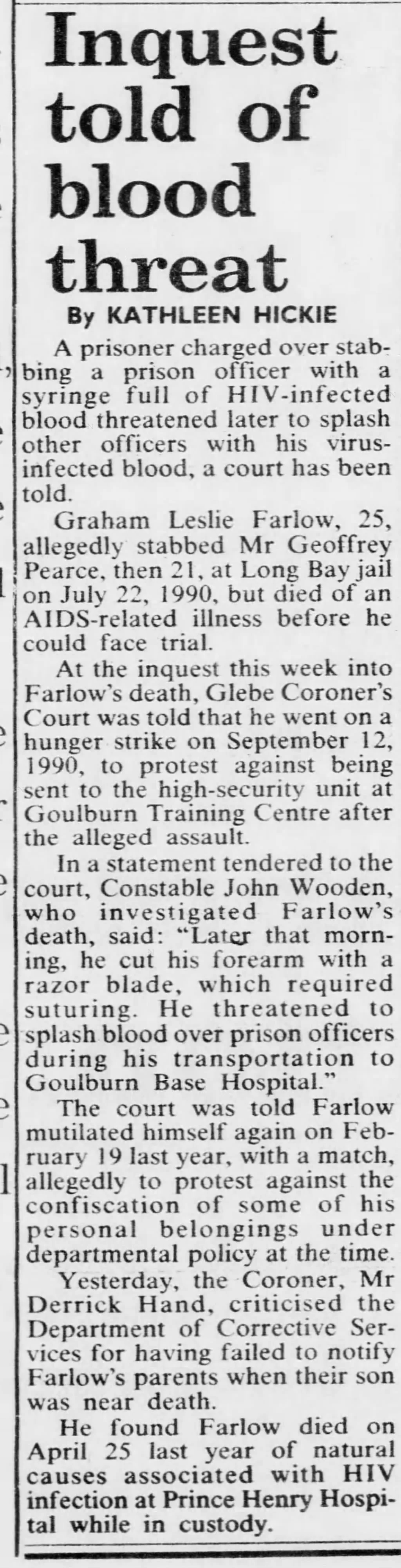 Sydney M'Herald 28 Oct 1982