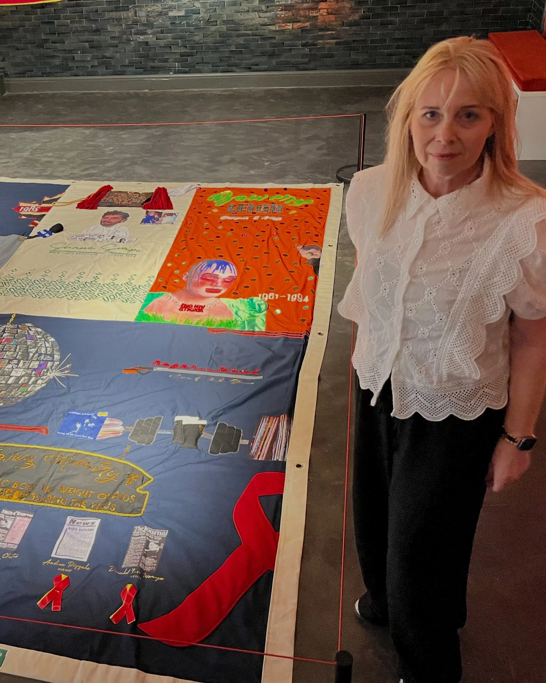 🪩🙏🏻 ROGER YOUD 🌹🪩

It was an absolute honour and a joy to meet the niece, and her two boys (Roger&rsquo;s Great Nephews) of the late Roger Youd and to spend time reflecting on his panel on the AIDS Memorial Quilt UK @aidsquiltuk . It&rsquo;s a p