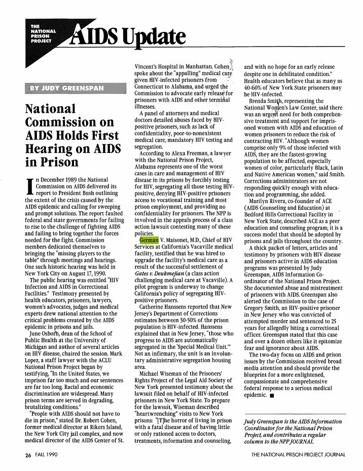 Prison Legal News 1990
