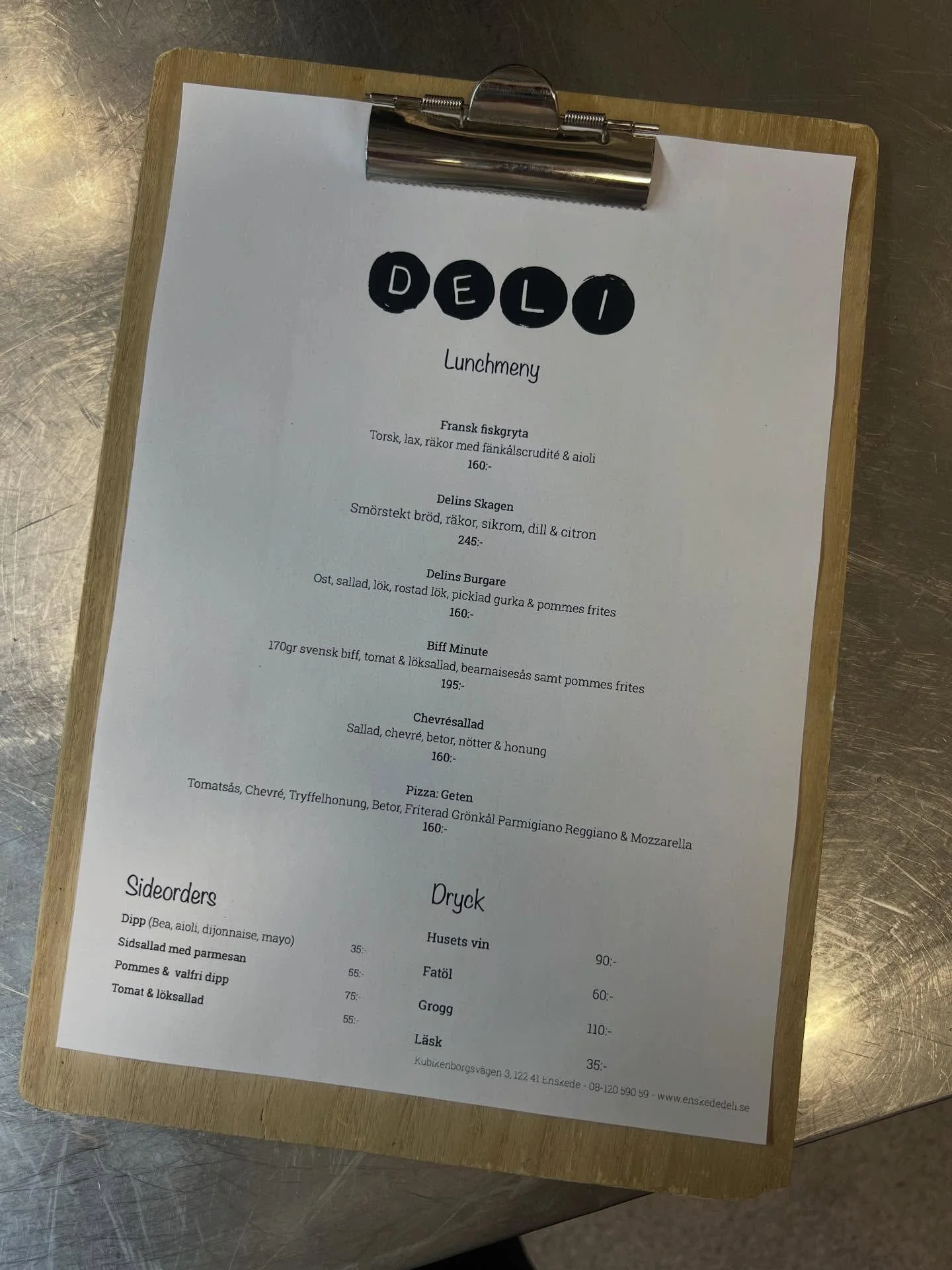 Fredagslunchen denna vecka fr&aring;n 12.00