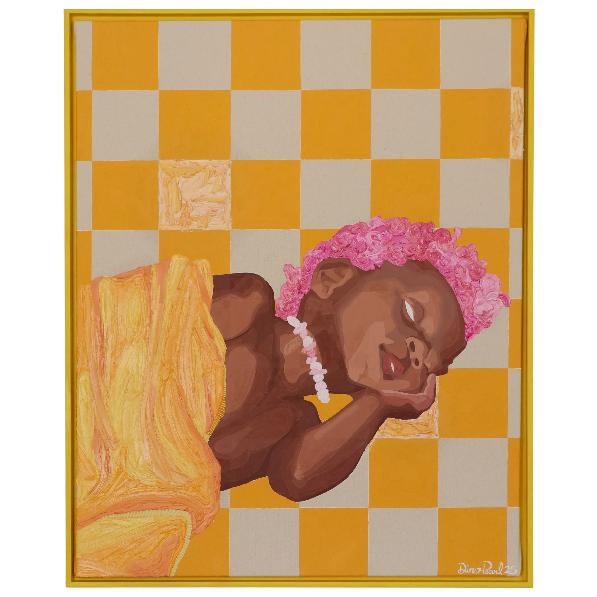 PINK HAIRED DREAMS_mixed medium on canvas with stitches_100cmx80cm-2.jpg