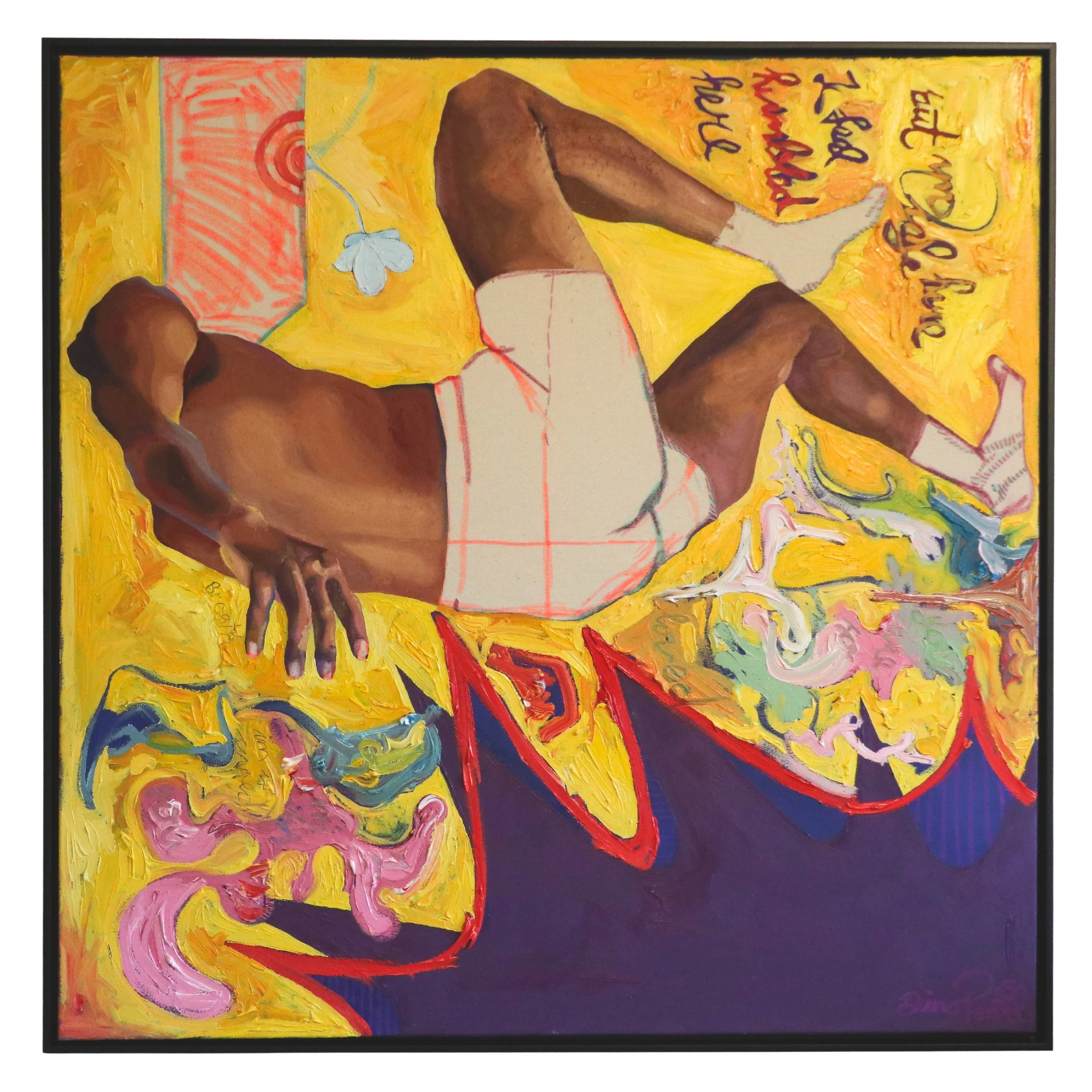 EVERYONE IS HERE_100cmx100cm_mixed medium on canvas with stitches.jpg