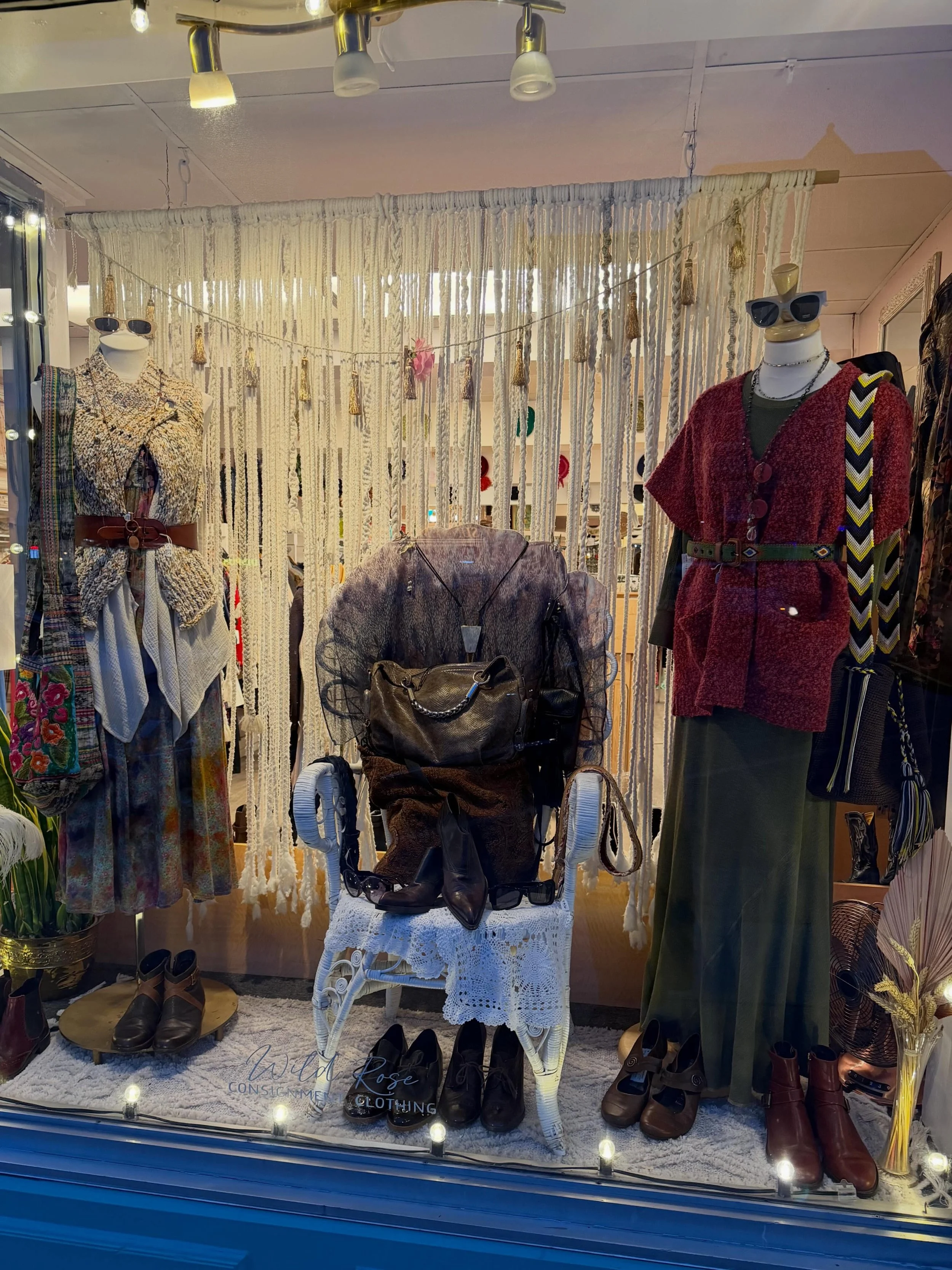 A Funky Fall Window Display!🍂🧡 come say hi and check out some unique one of kind items in store right now!☺️