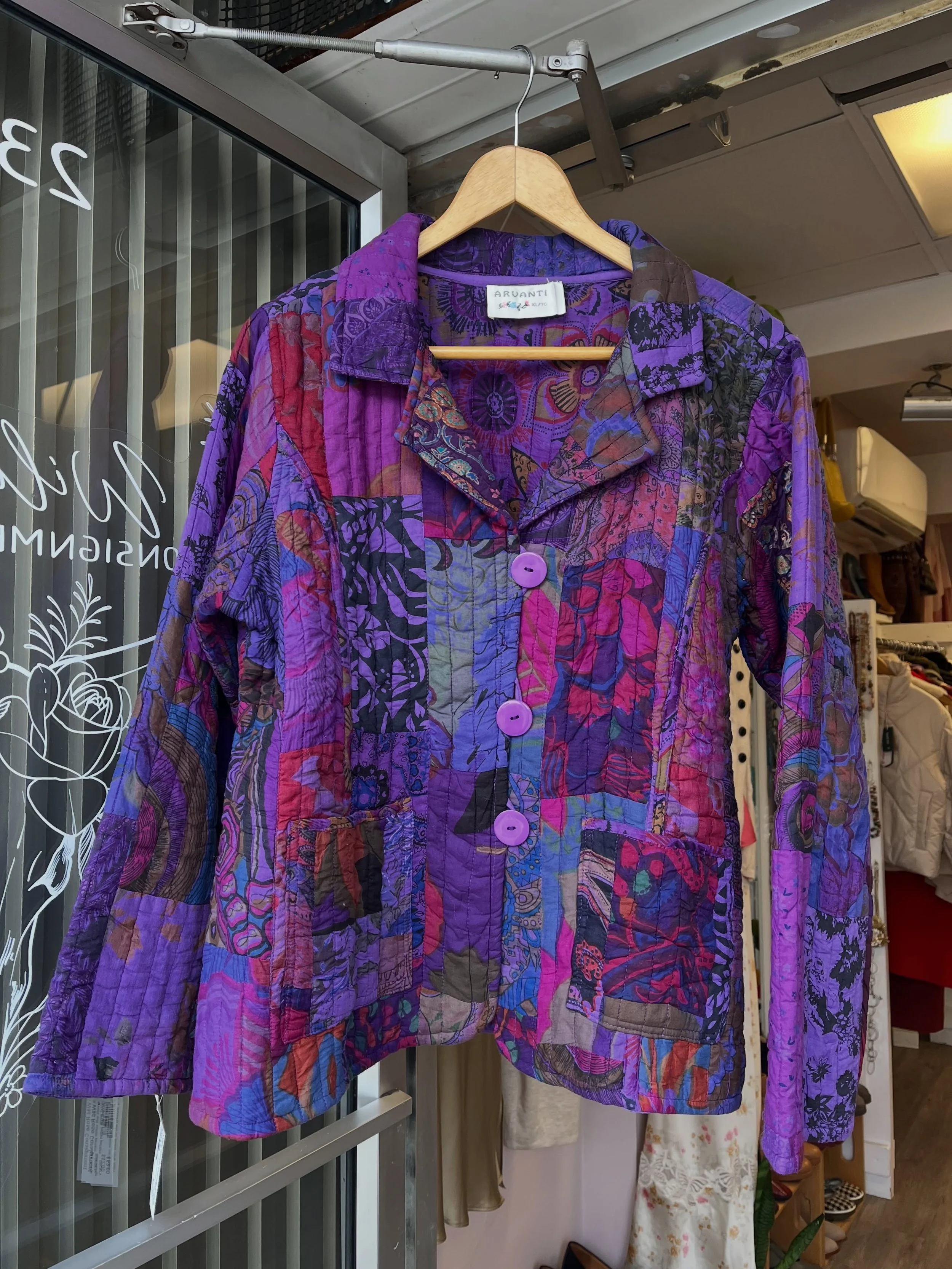 Check out these funky feature pieces today! 

Arvanti quilt jacket size XL $52
Elevenses cord skirt size Lg $40
Part Two sequin tank size XS $38
Oilily cardigan size Sm $78