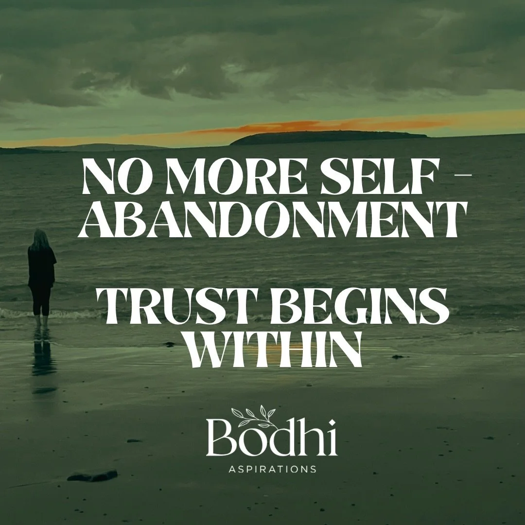 I want to write about trust.

And what keeps rising to the surface is this:

the most shattering moment in my life wasn&rsquo;t realising whether I&rsquo;d been accepted or abandoned by others&hellip;

but realising that I had spent most of my life r