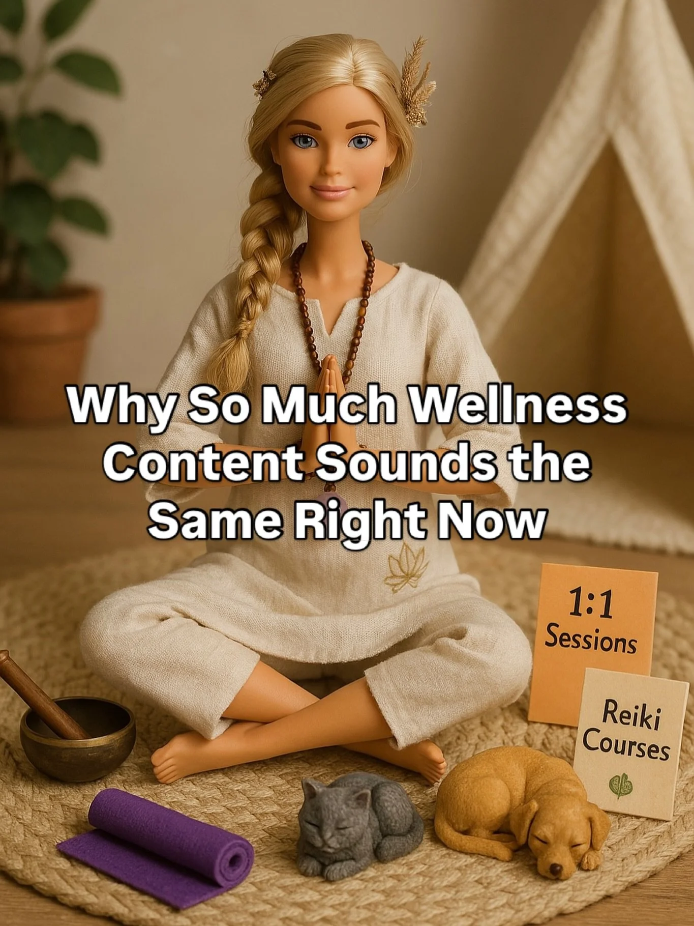 Lately I&rsquo;ve been noticing how much of the wellness content out here sounds the same.

A lot of soft and reassuring language. Familiar phrases arranged in barely different ways.

It&rsquo;s easy to blame AI ( and at first I did ), and AI does am