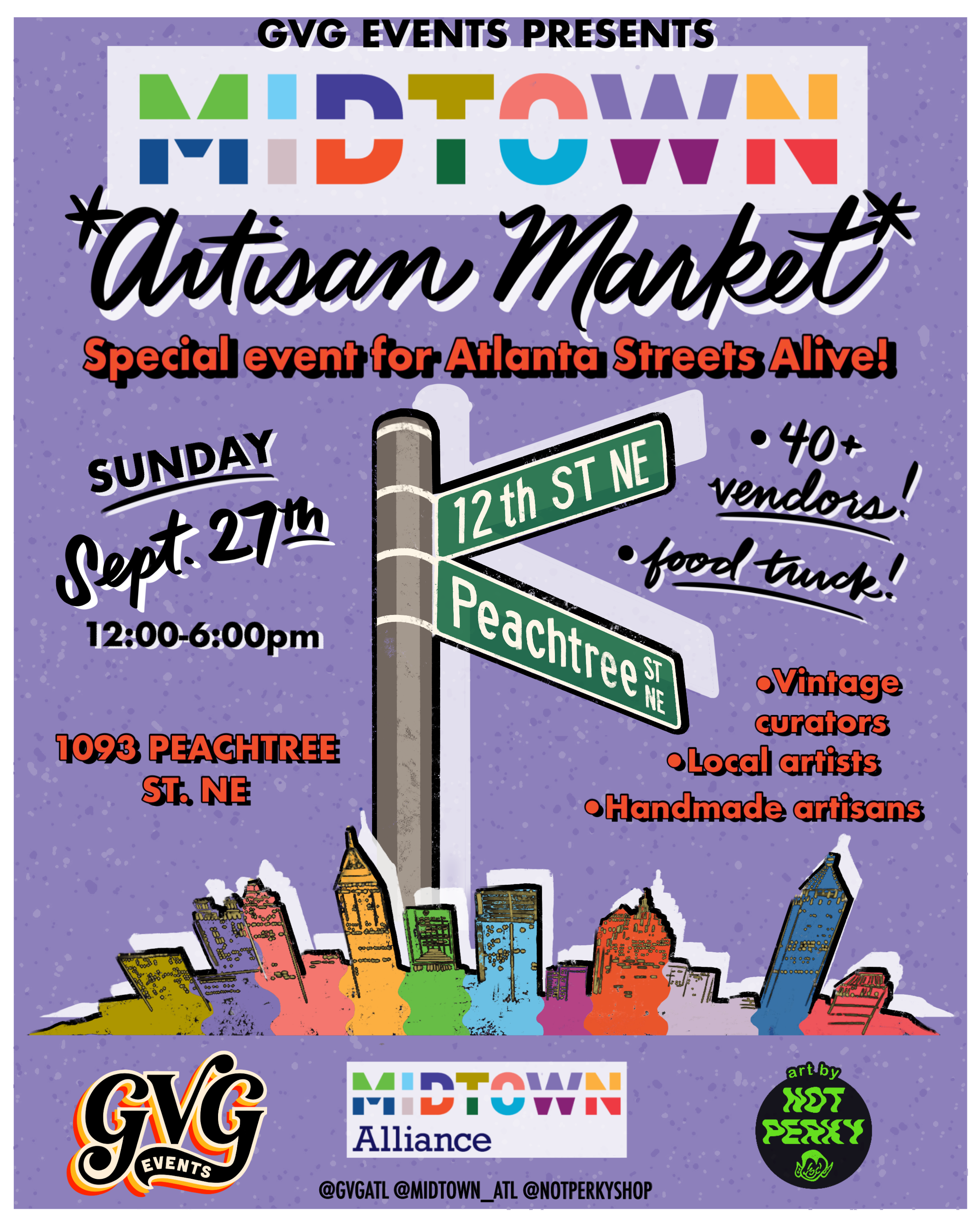 Midtown ARTISAN MARKET- Atlanta Streets Alive