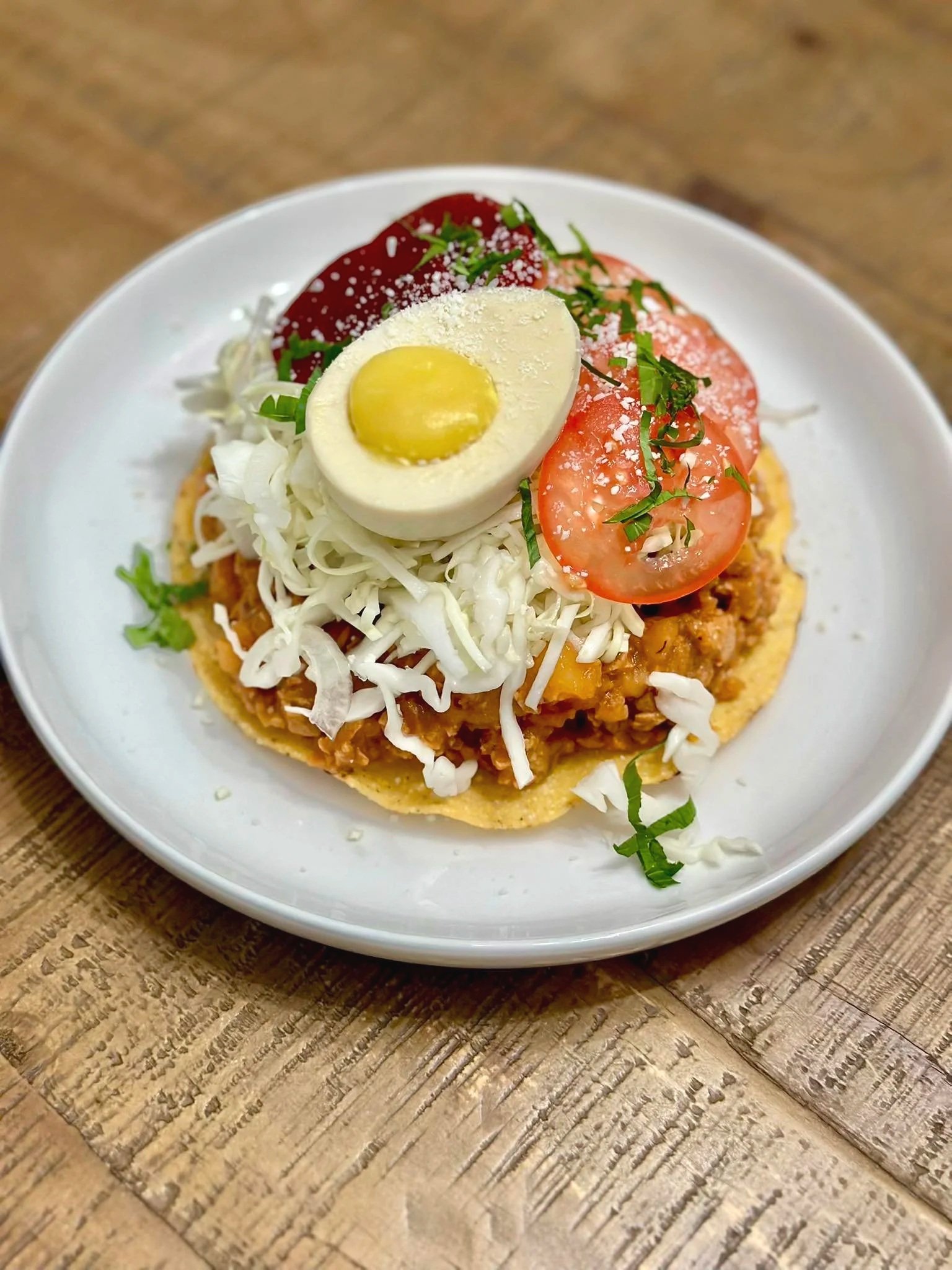 Vegan Honduran Enchiladas - Juan More Taco