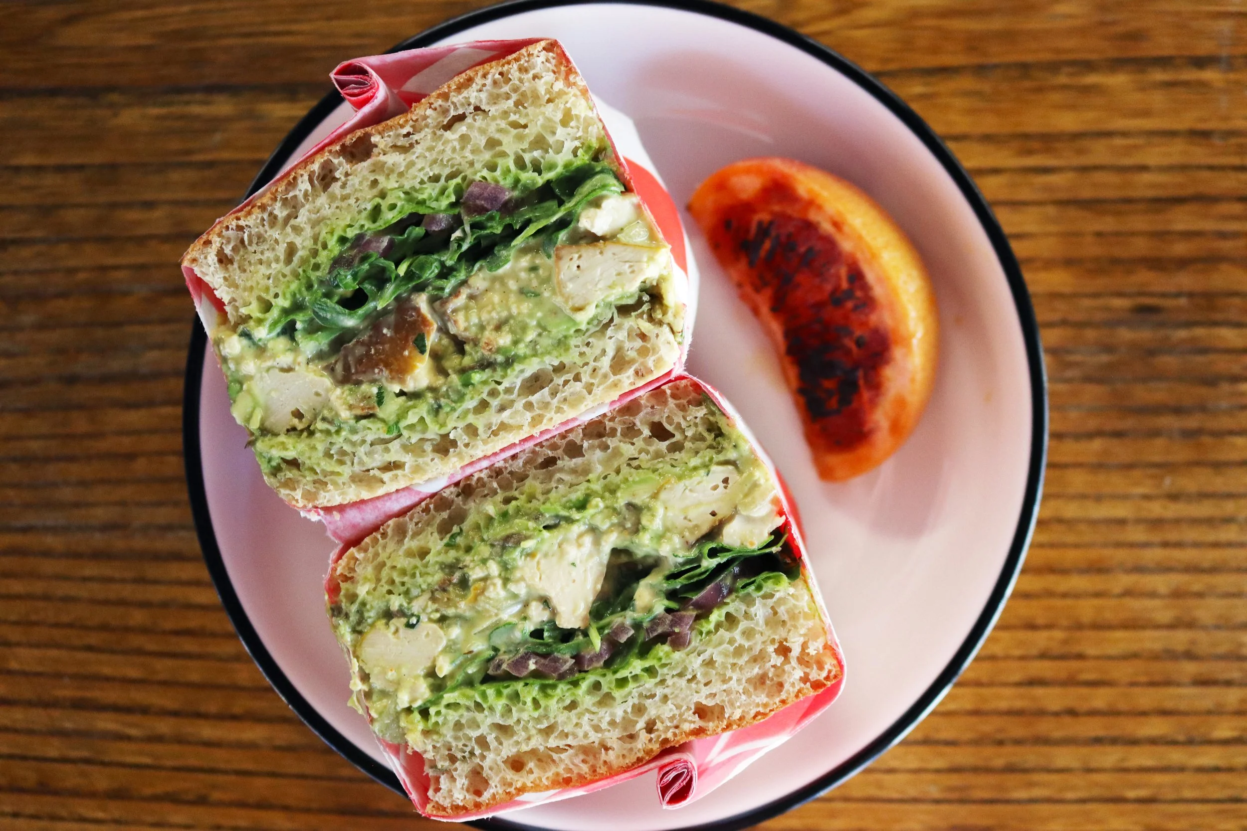 Curried Tofu Salad and Avocado Sandwich Lunchbox  - Soul N’ Vinegar (Photo by Raven & Crow)