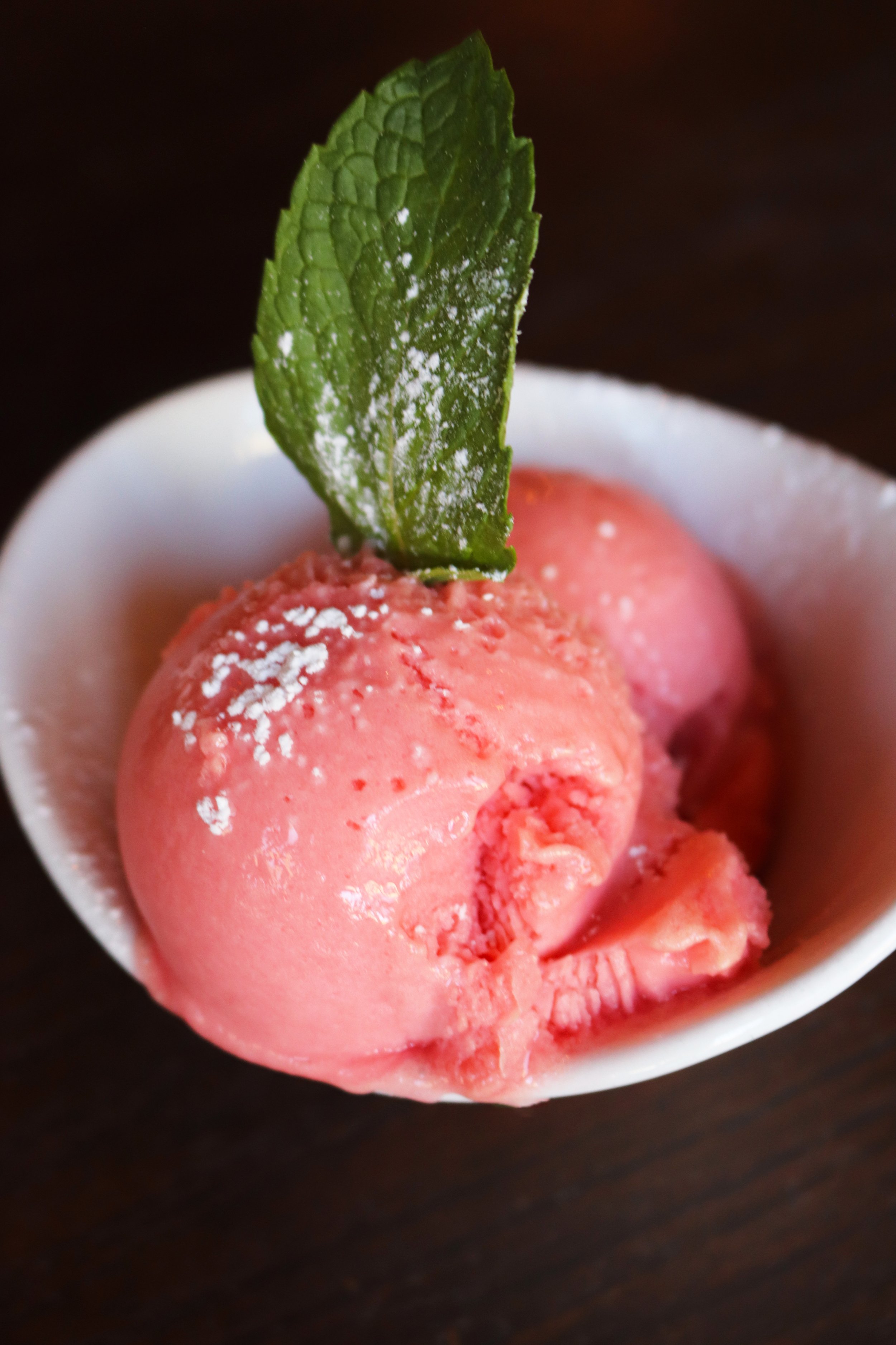 Blood Orange Sorbet - Tarrant’s Cafe Downtown (Photo by Raven & Crow)