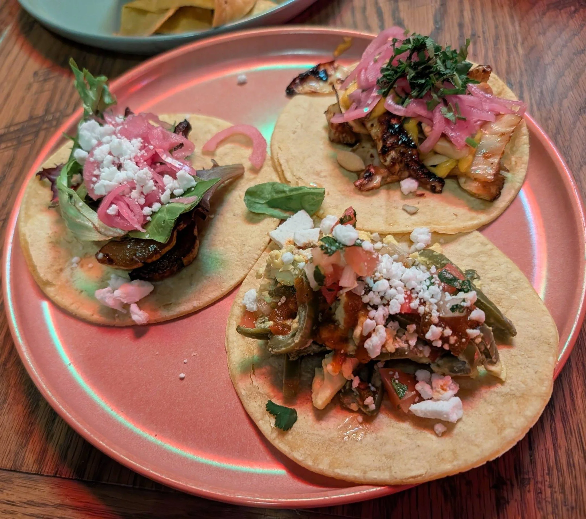 “Los Tres Amigos” Vegan Taco Trio - TBT El Gallo