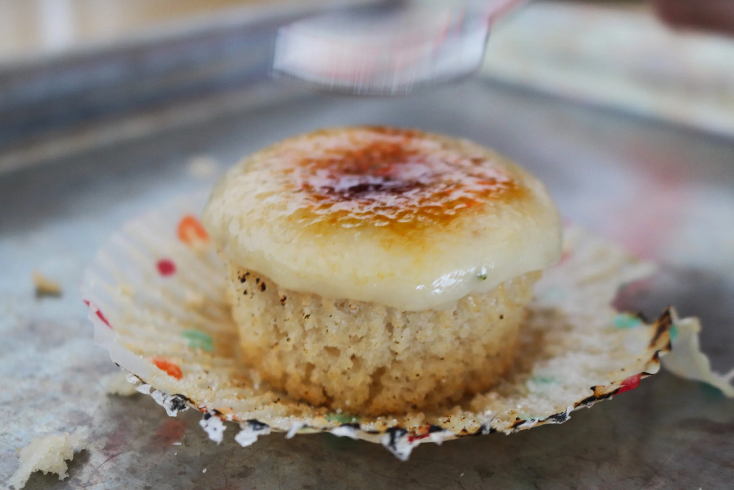 Vanilla Lavender Creme Brûlée Cupcake - Ruby Scoops Ice Cream & Sweets (Photo by Raven & Crow)