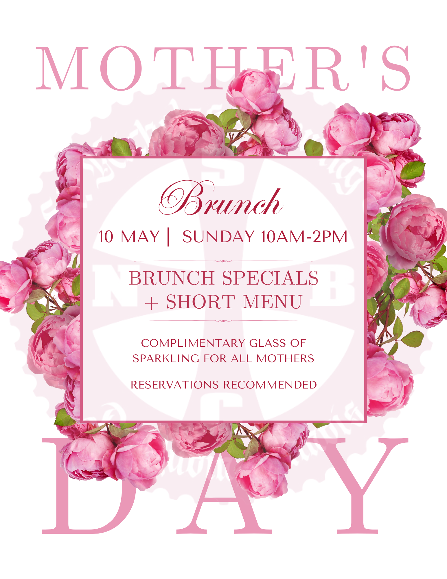 Mothers Day Brunch 10AM-2PM