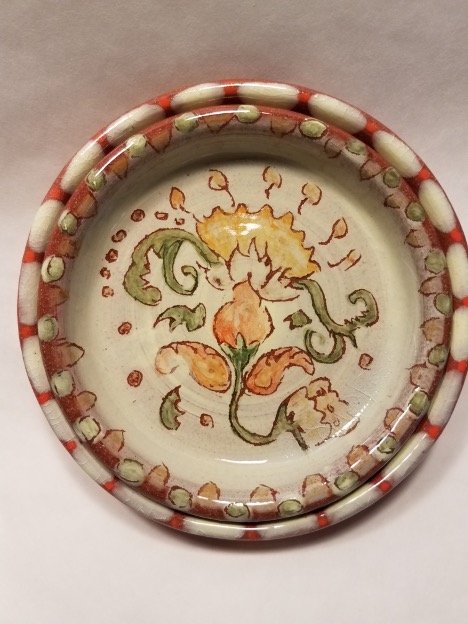 "Teaching art is a great profession. Nature and gardening, the beauty of plants, birds, insects, flowers, my own desire to create, to explore and express ideas, the clay itself, and the work of other artists, designers and craftspeople, here and arou
