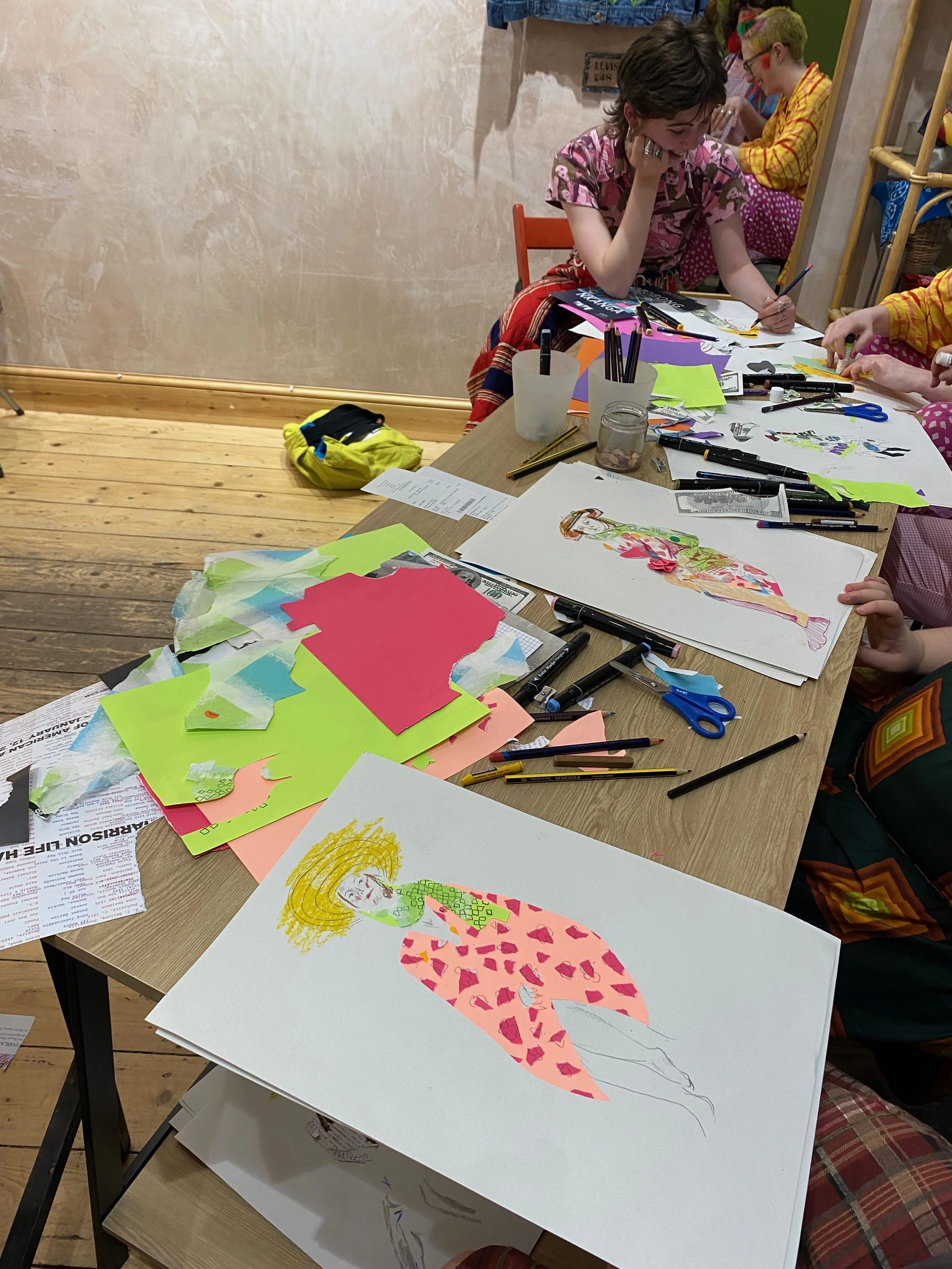 Fashion life drawing at Here After Vintage