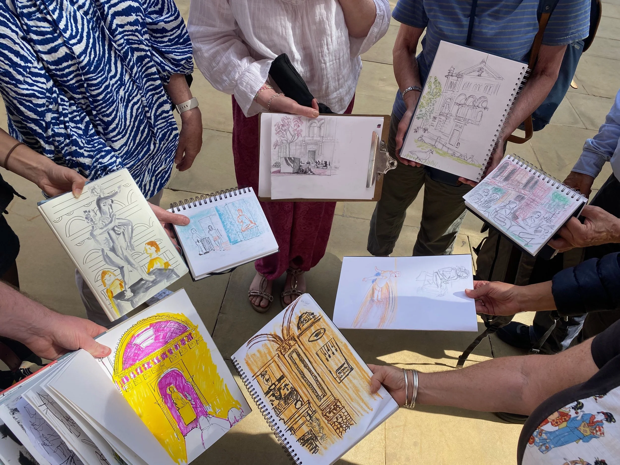 Sketching from life workshop at the V&A