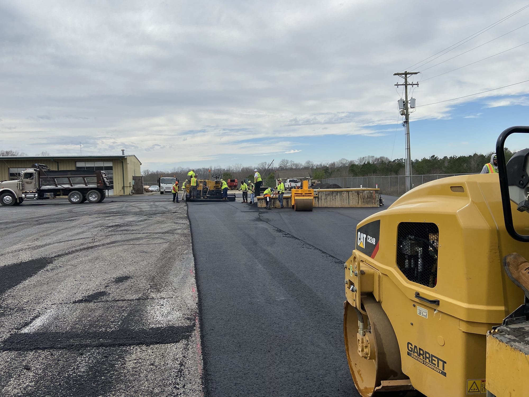 Garrett Paving Company on the Job