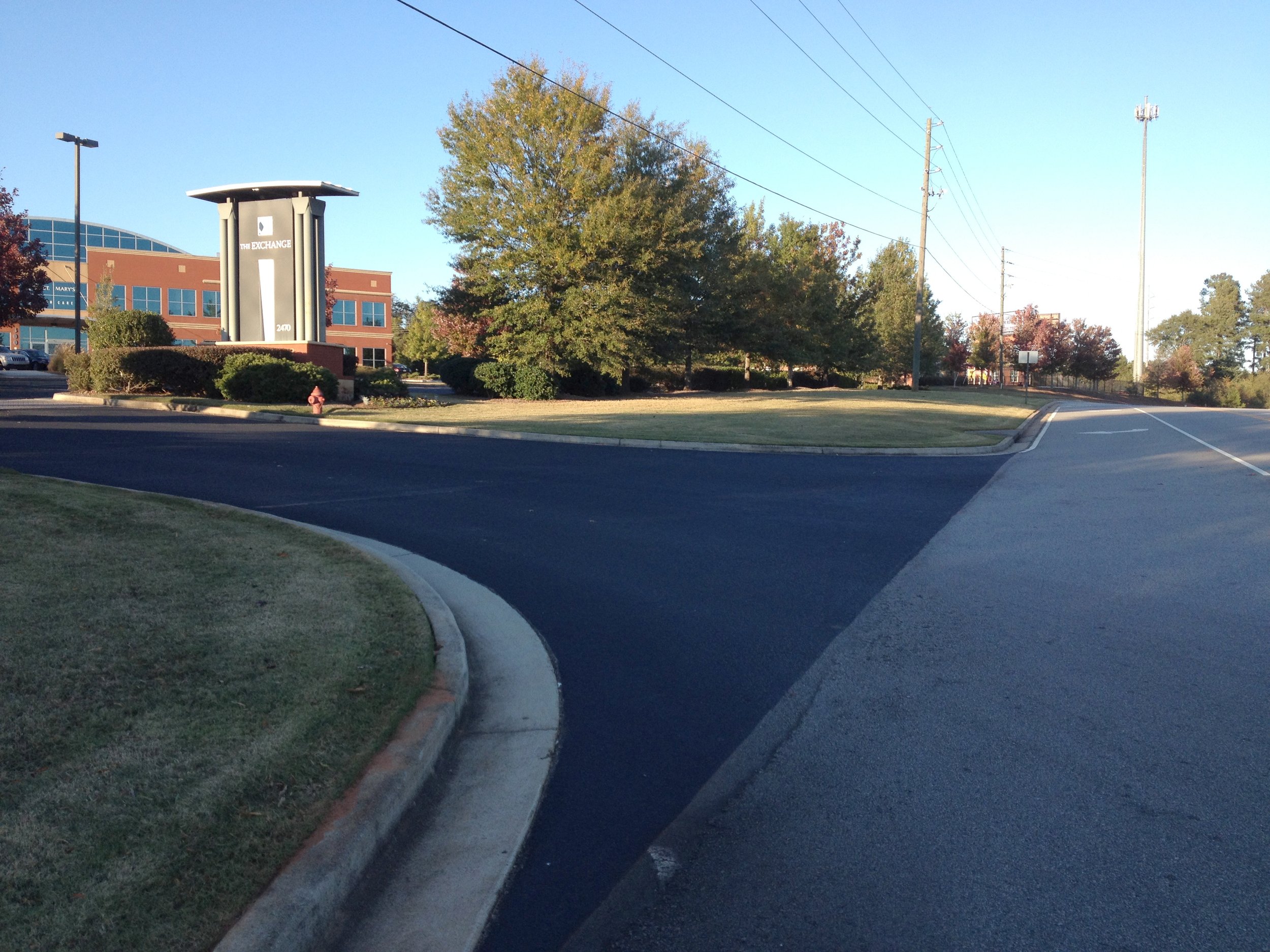 Garrett Paving Company’s award-winning pavement at The Exchange in Athens, GA