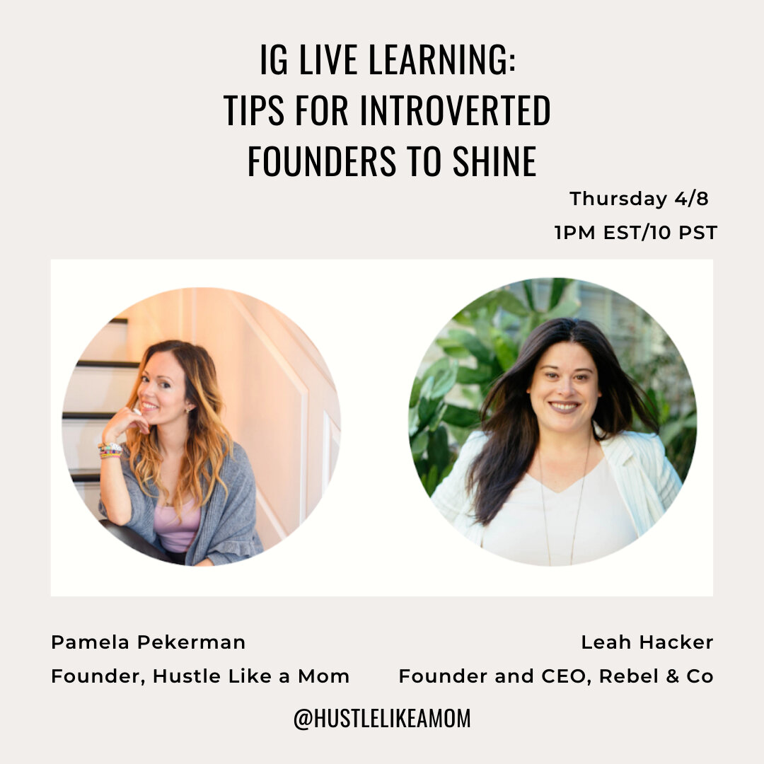 Hey introverted fam 👋🏽 This one&rsquo;s for you: tune in tomorrow at 1pm ET for this IG Live Learning featuring our client Leah Hacker, founder and CEO of Rebel &amp; Co.