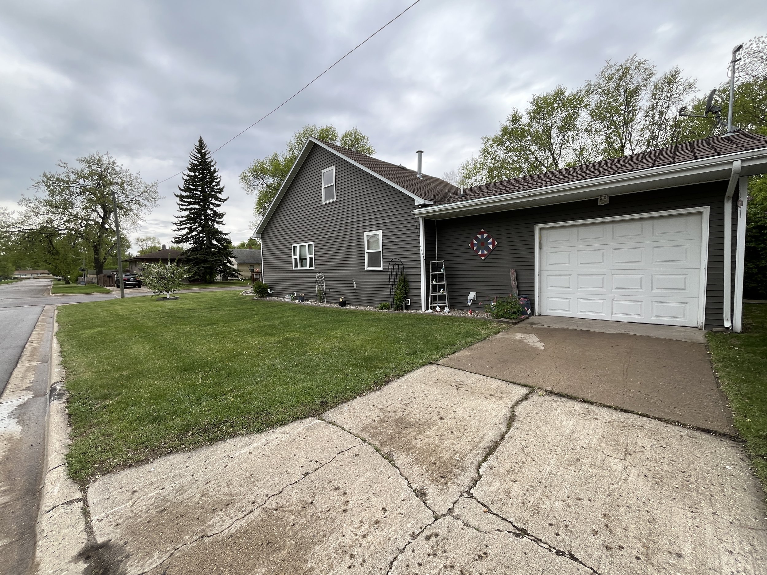Attached garage