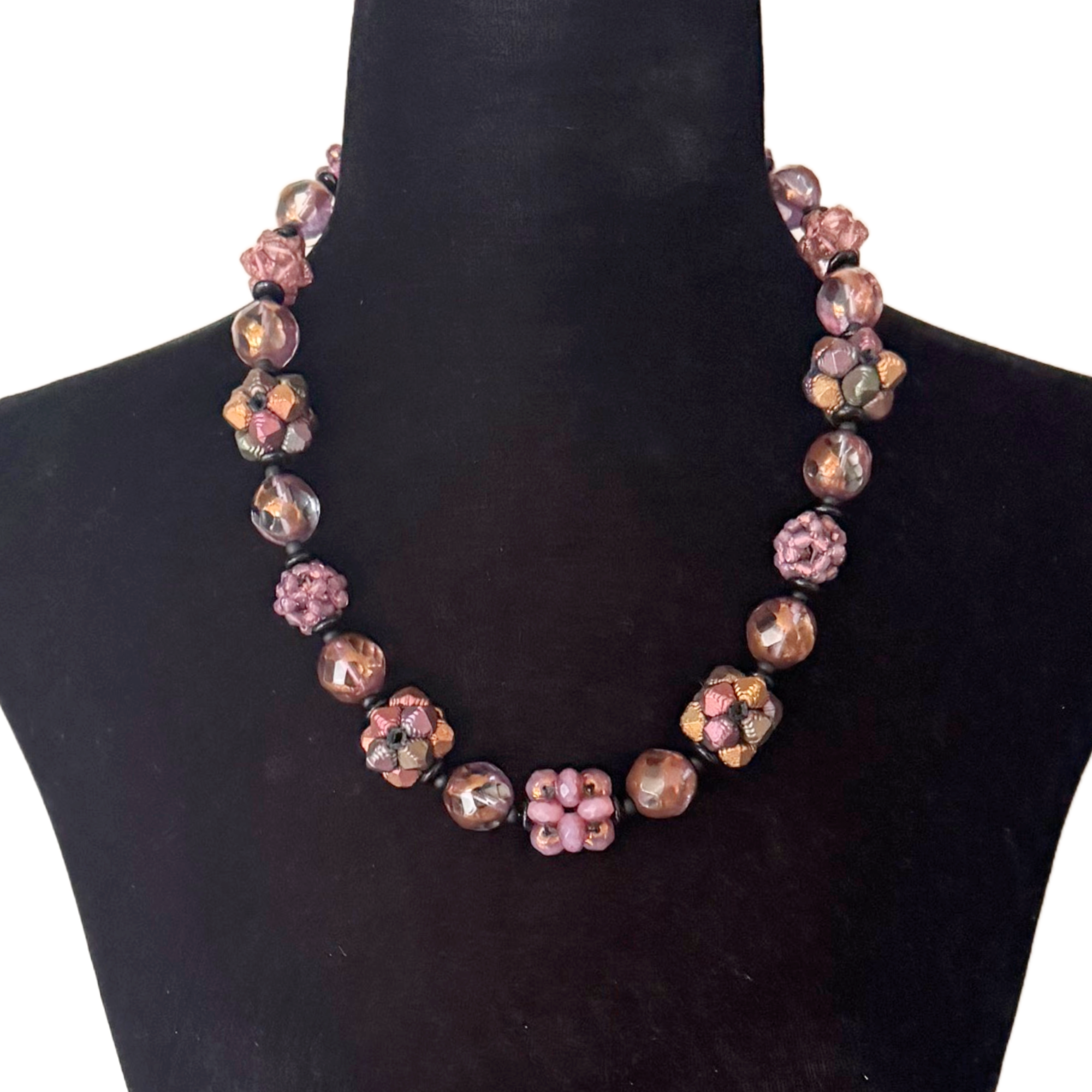 Coppery Rose Cluster Necklace Image 1 d.png