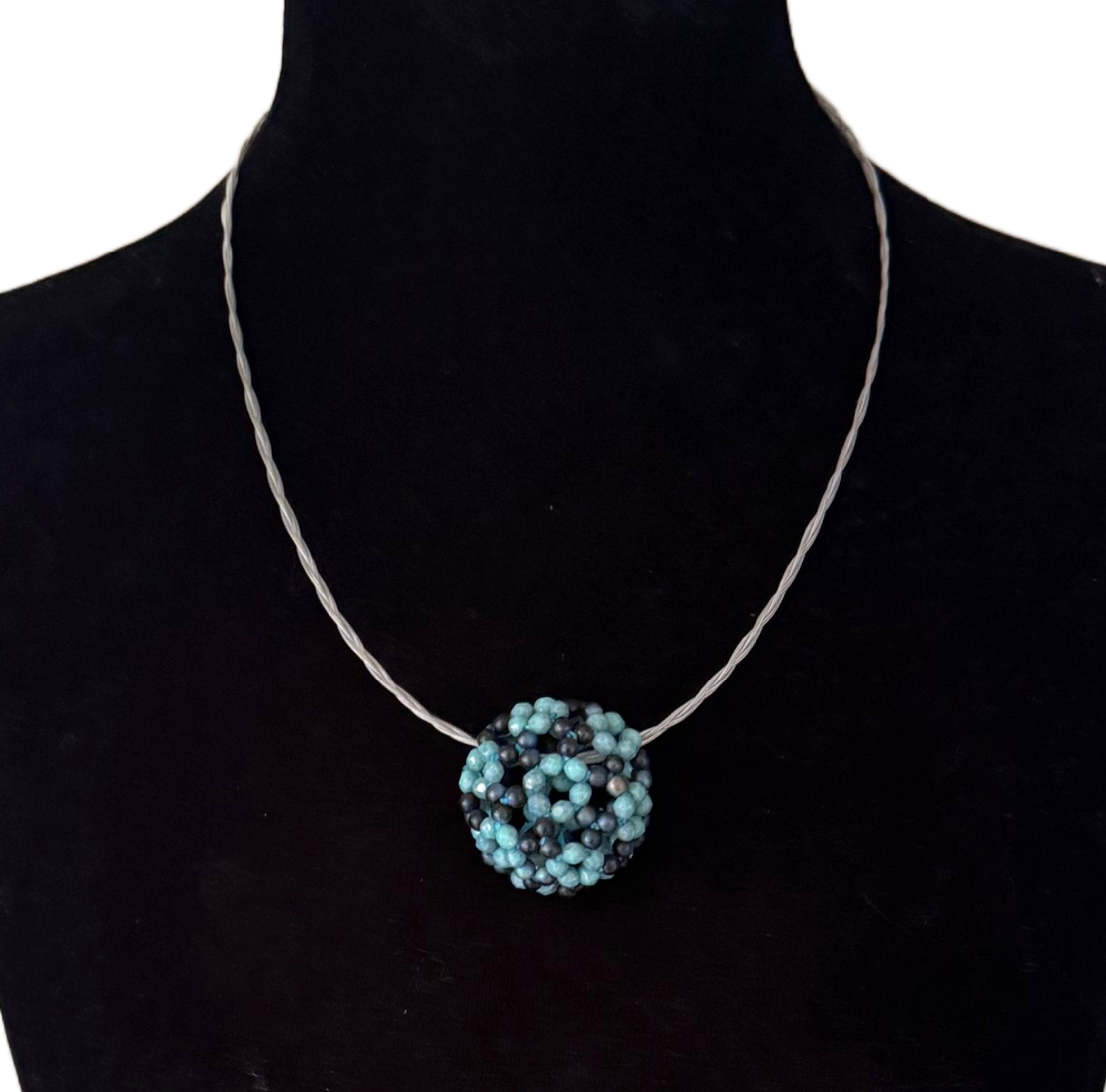 Turquoise & Black Pillow Image 5.png