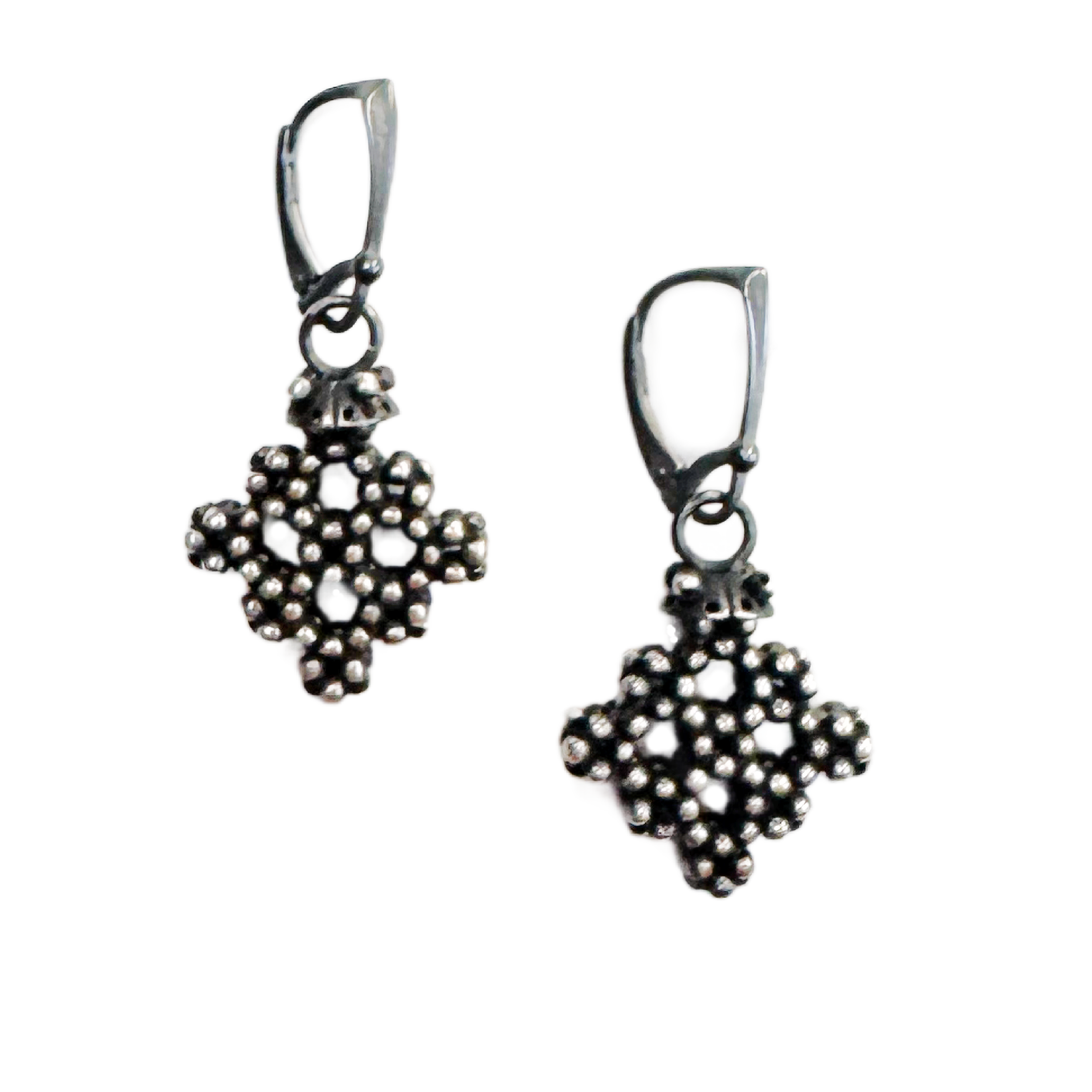 Small Sterling Lattice Earrings Image 1.png