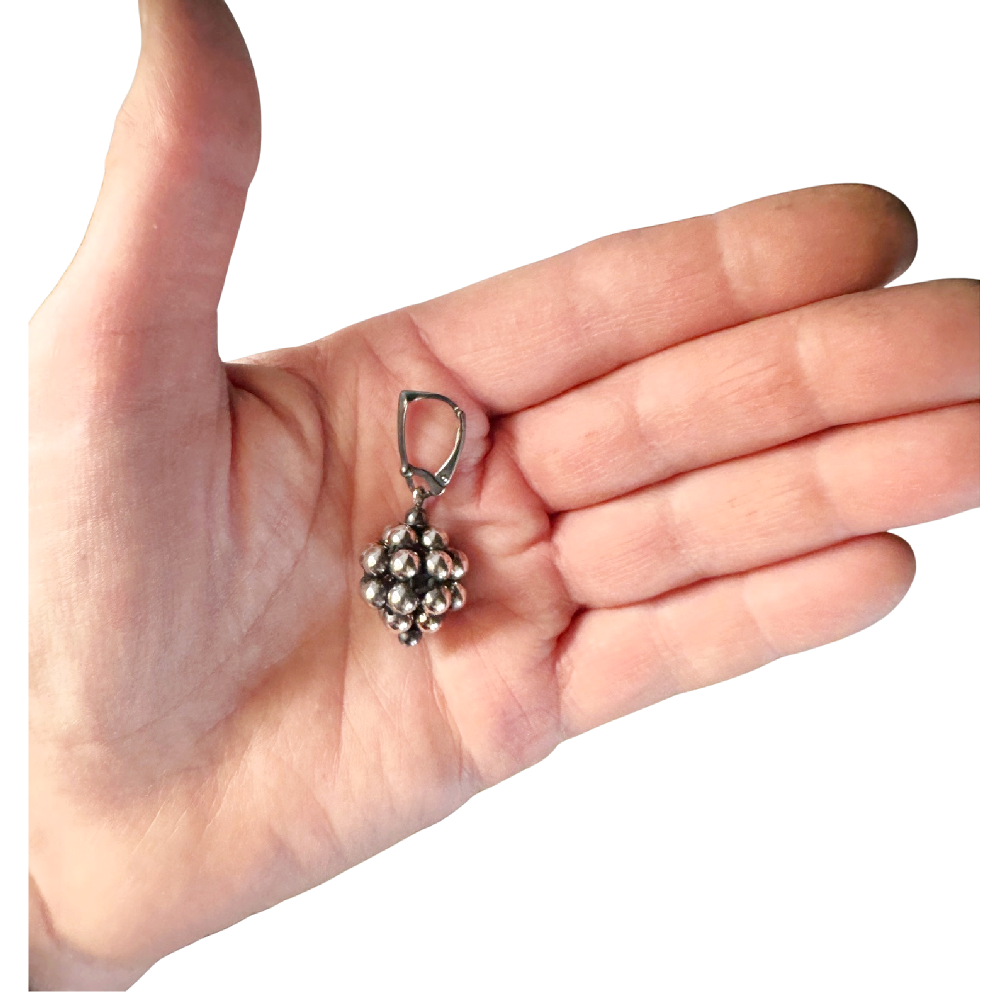 Medium Sterling Sphere Earrings Image 2.png