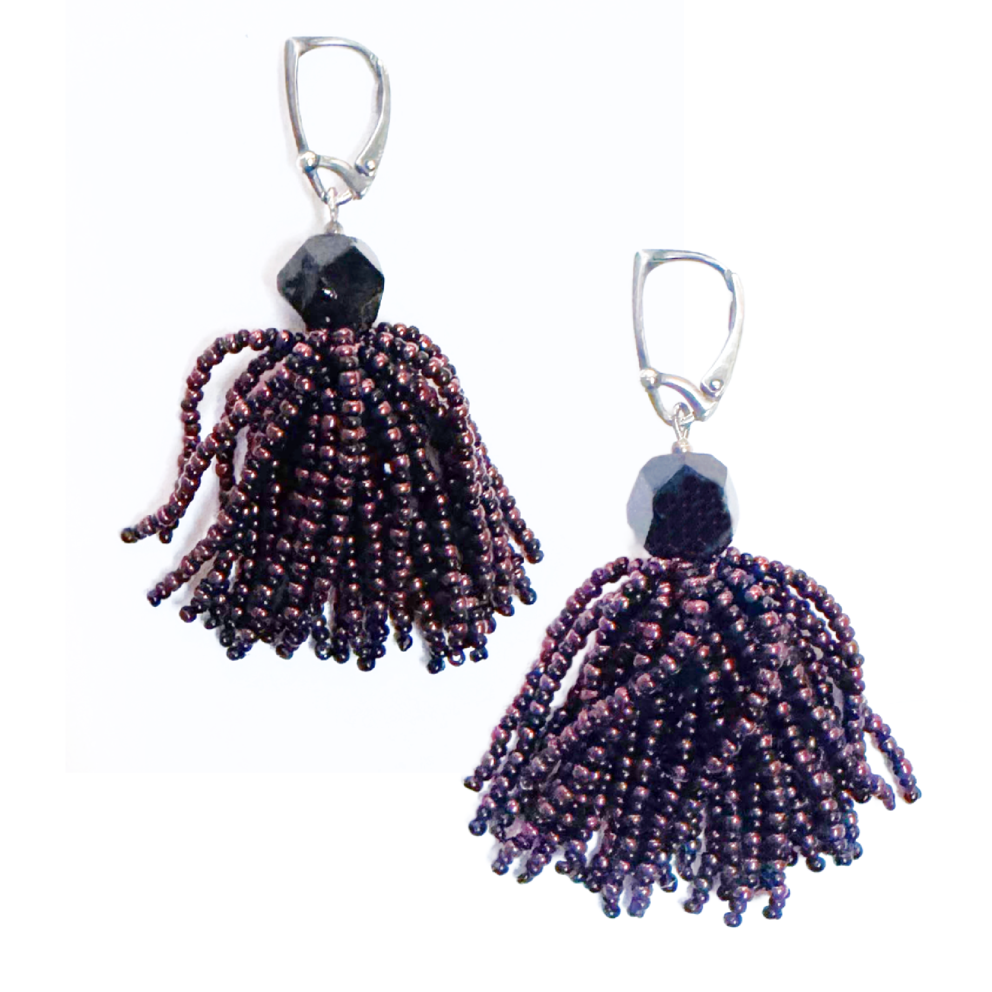 Vintage Rose Copper Tassel Earrings Image 1.png