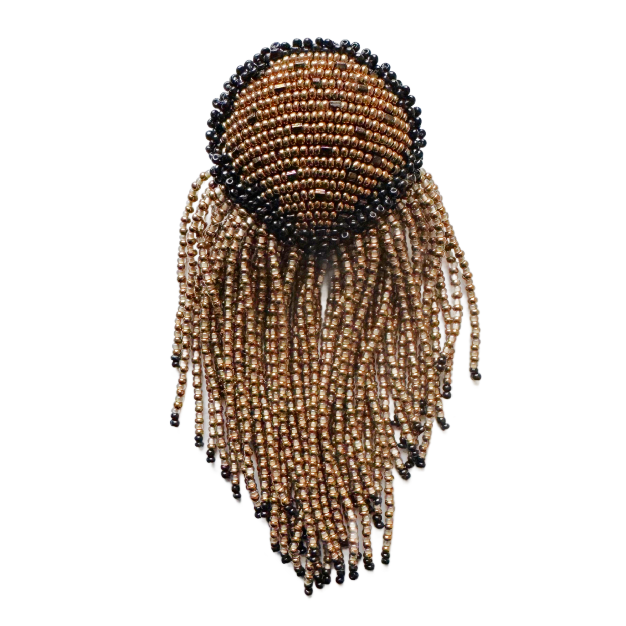 Taupe & Bronze Anemone Brooch Image 1.png