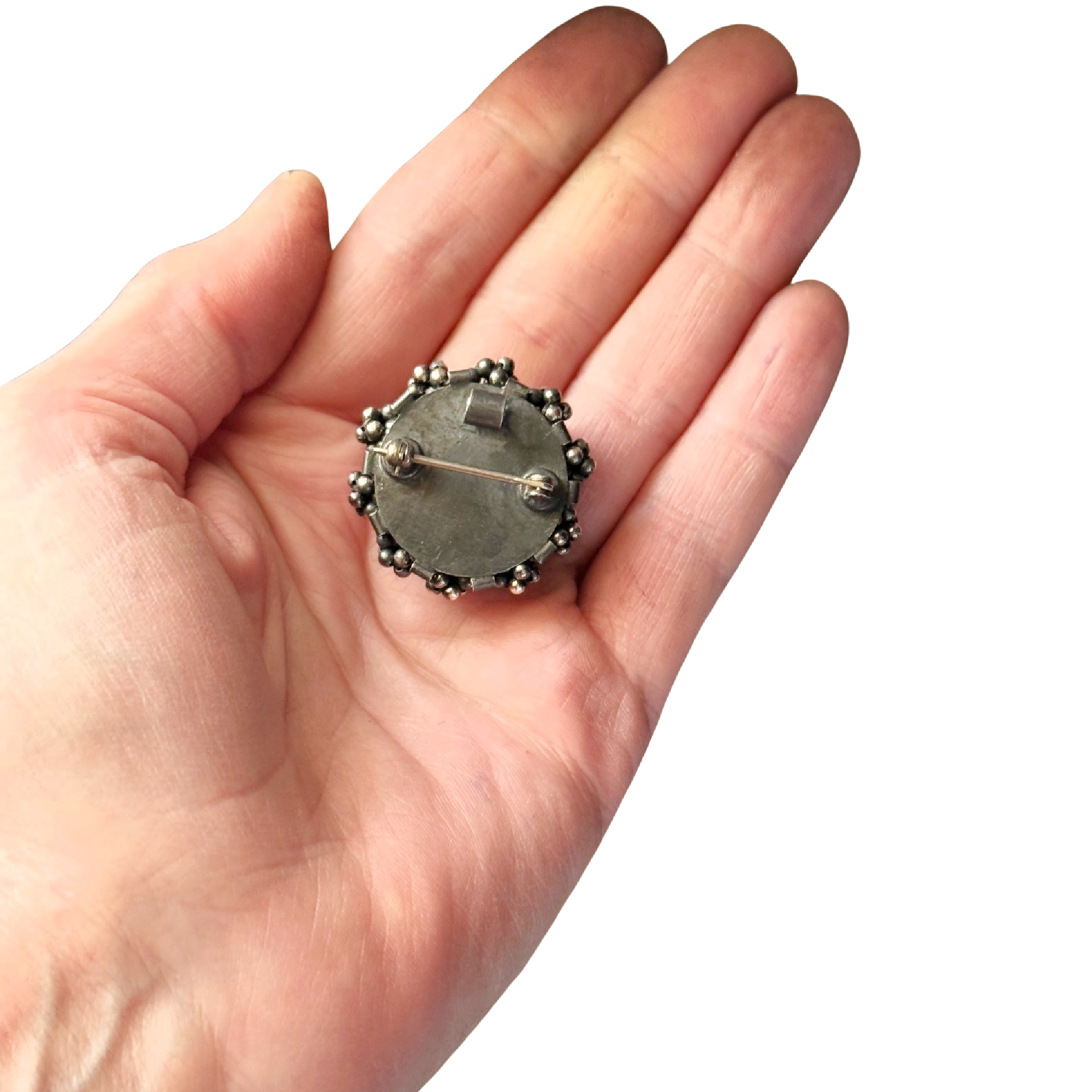 Floral Hemisphere Brooch-Pendant Image 2.png