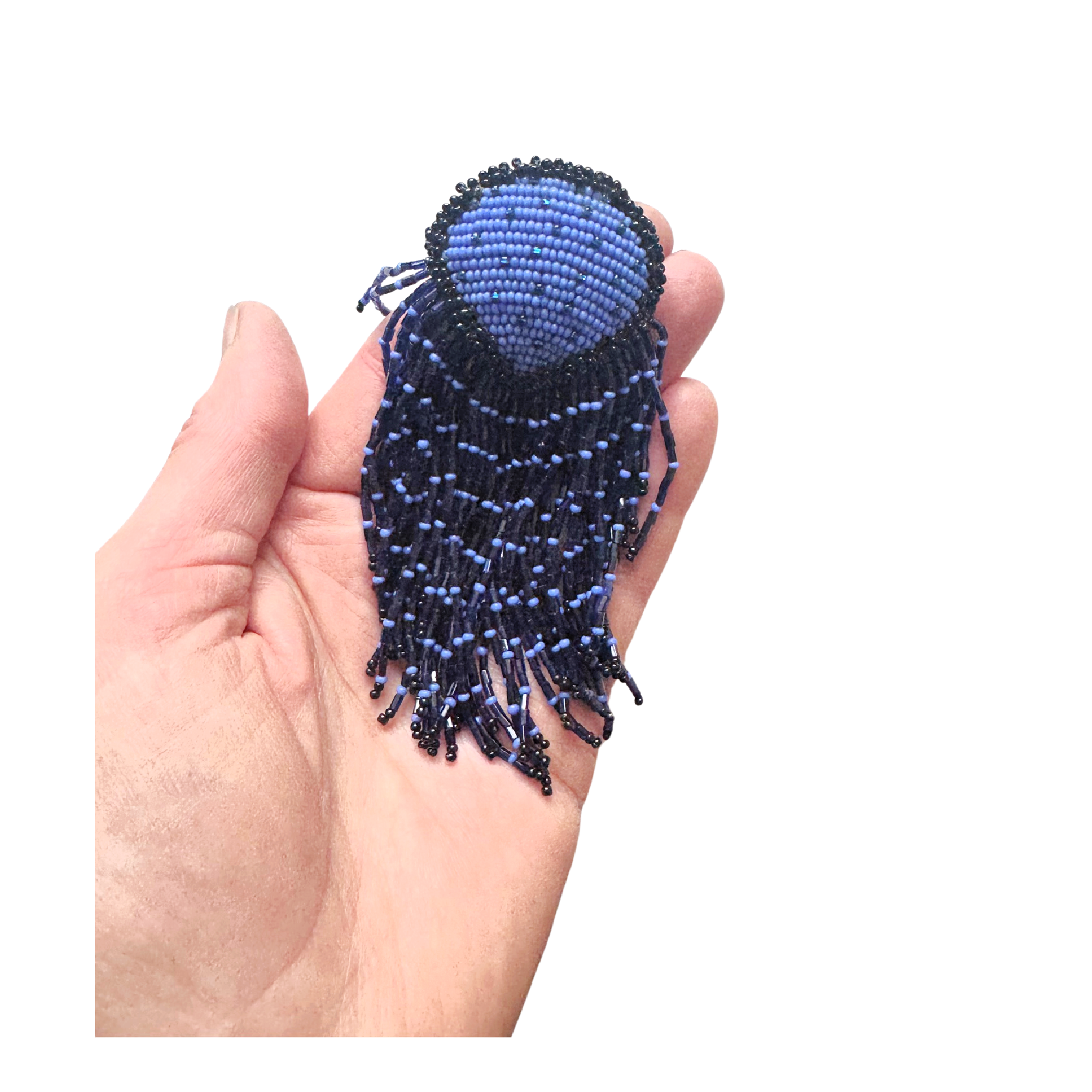 Vintage Anemone Brooch in Periwinkle & Cobalt Image 11.png