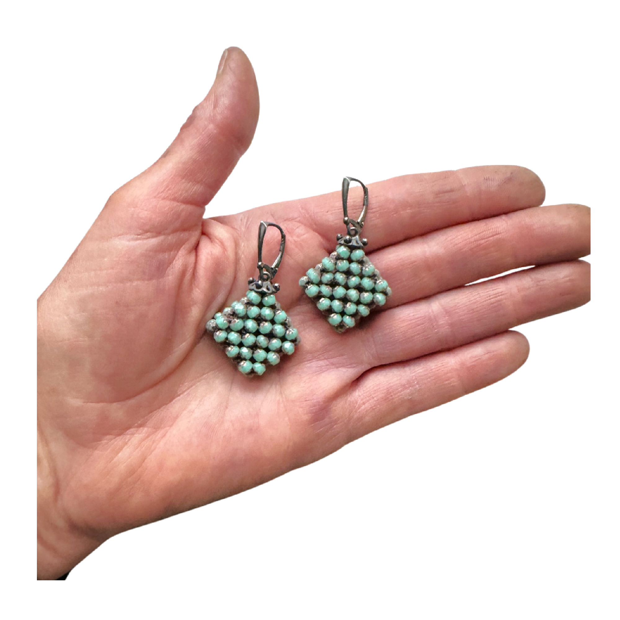 Copper Aqua Slice Earrings Image 2.png