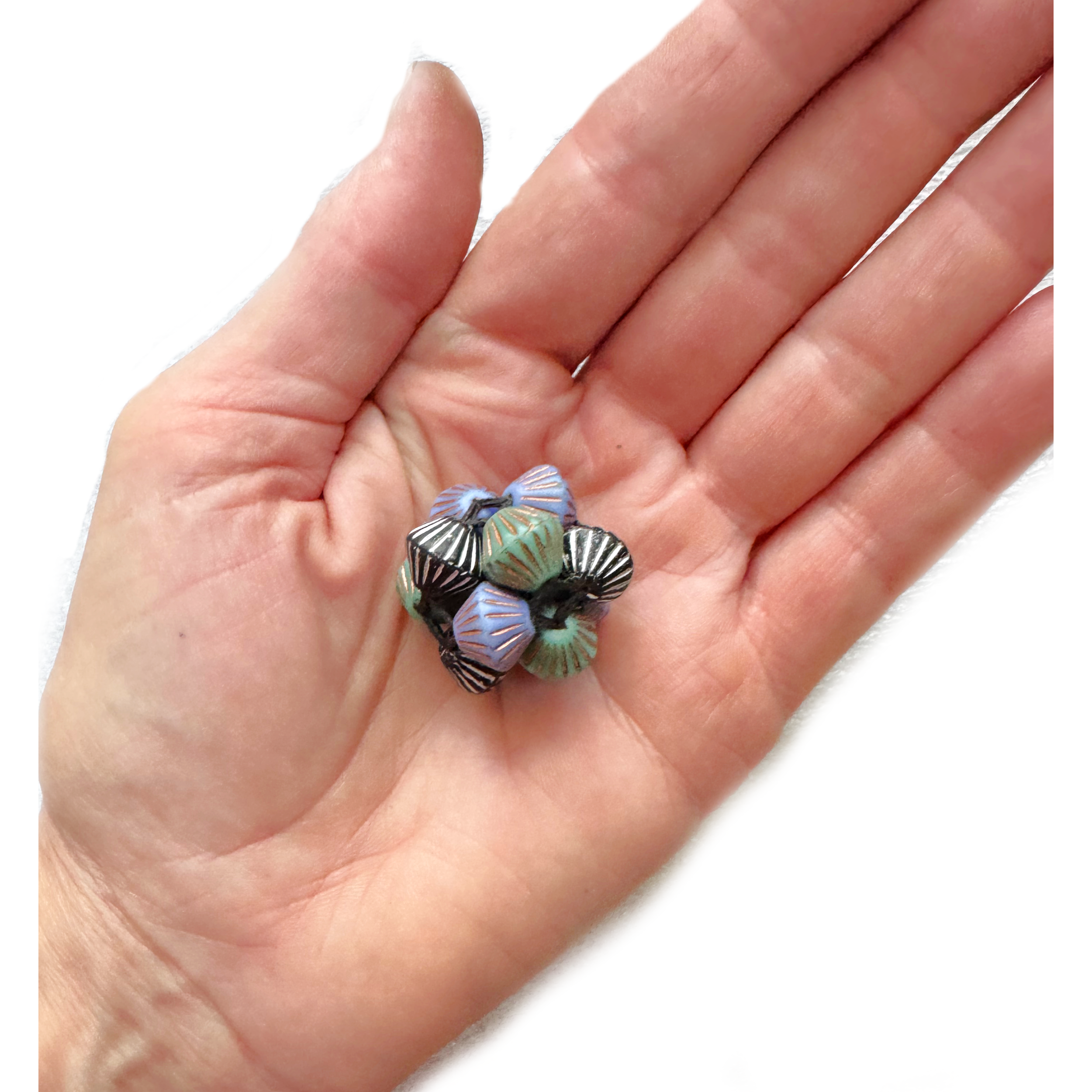 Periwinkle Turquoise Black Octahedron.png