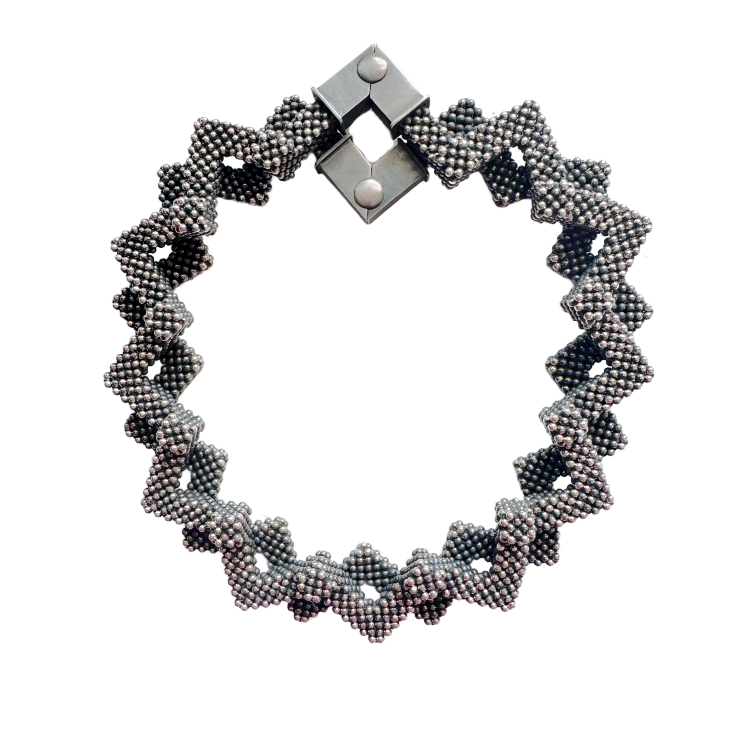 Double Layer Sterling Lotus Necklace Image 6.png