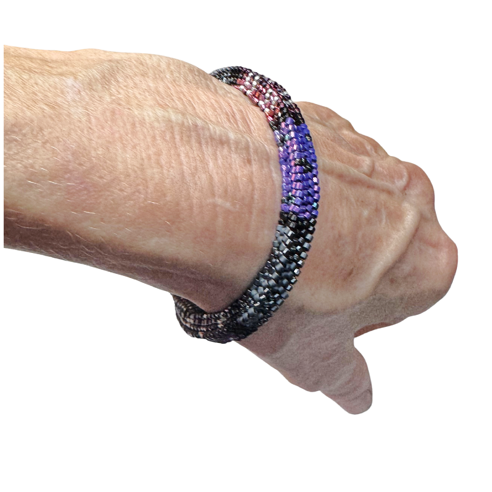 Vintage Square Rope Bracelet in Midnight Image 3.png