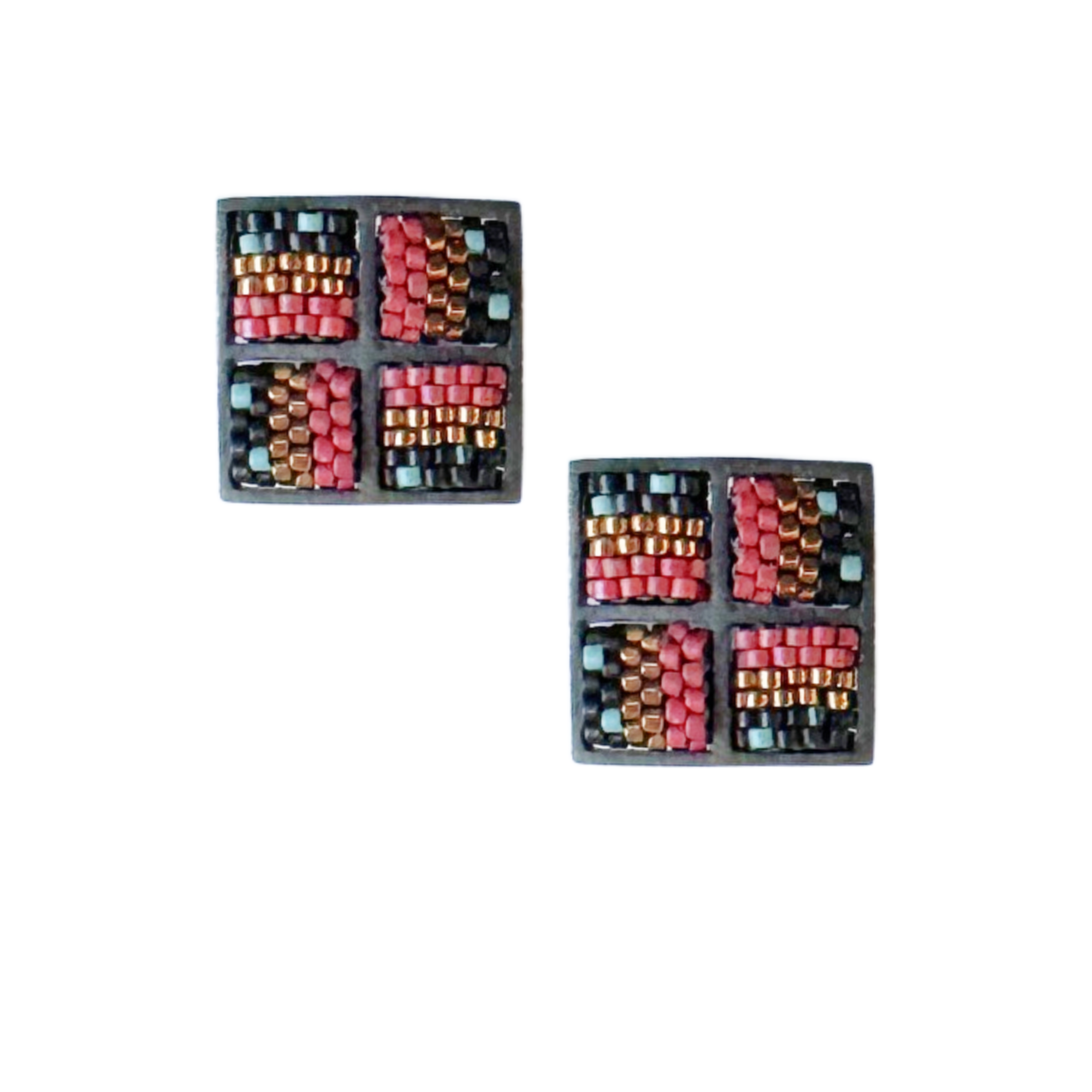 Red and Bronze Confetti Earrings Image 1.png