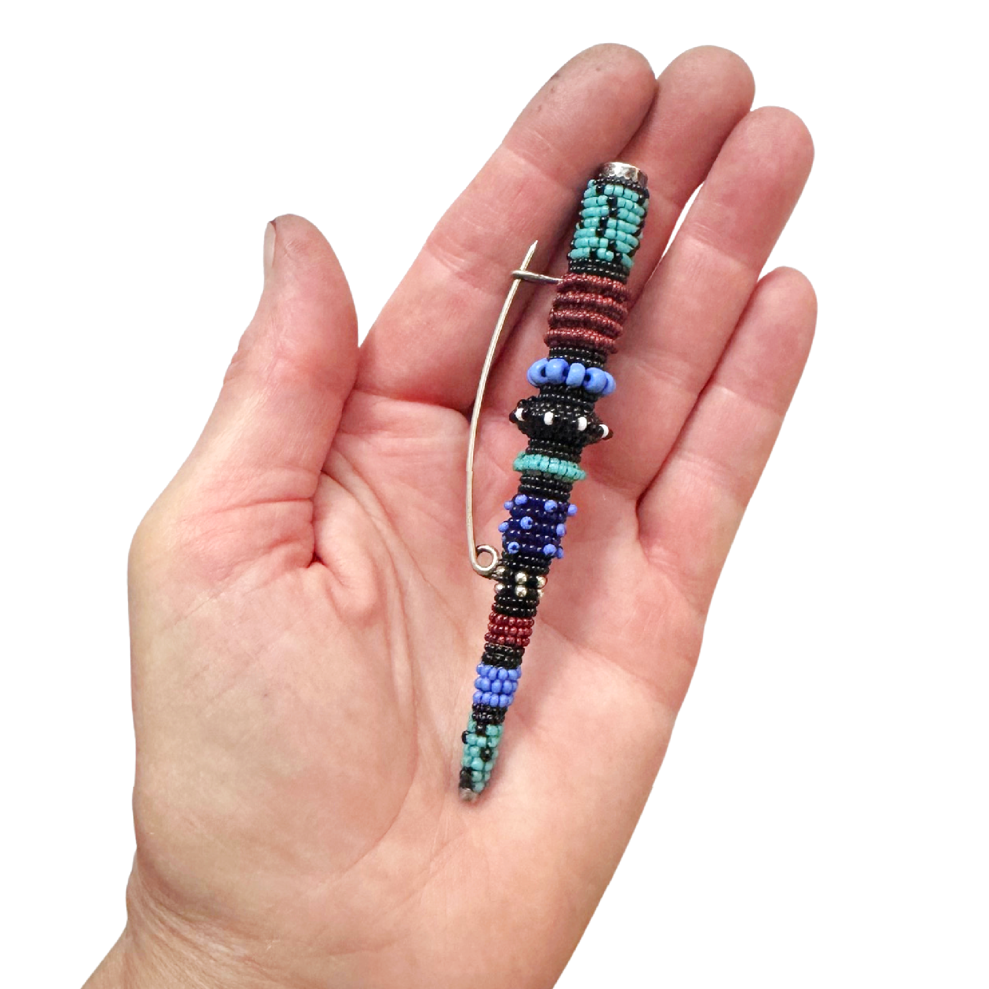 Vintage Taper Brooch in Turquoise Mix Image 2.png