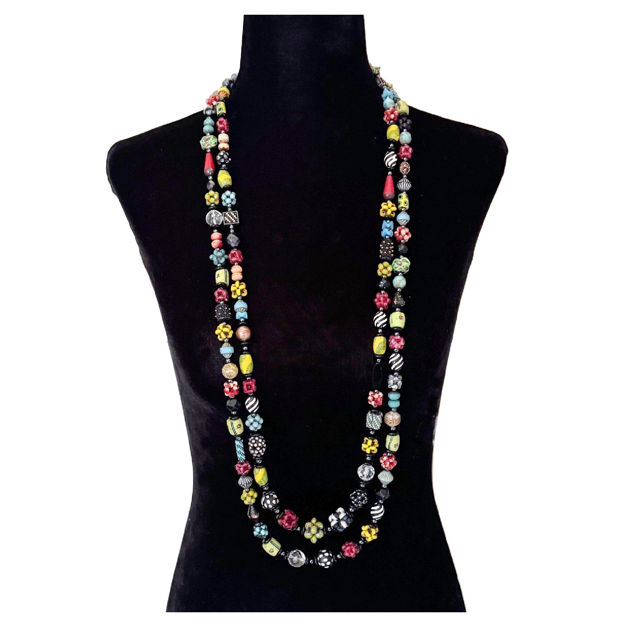 Citron, Turquiose & Fuschia Necklaces Image 1.png
