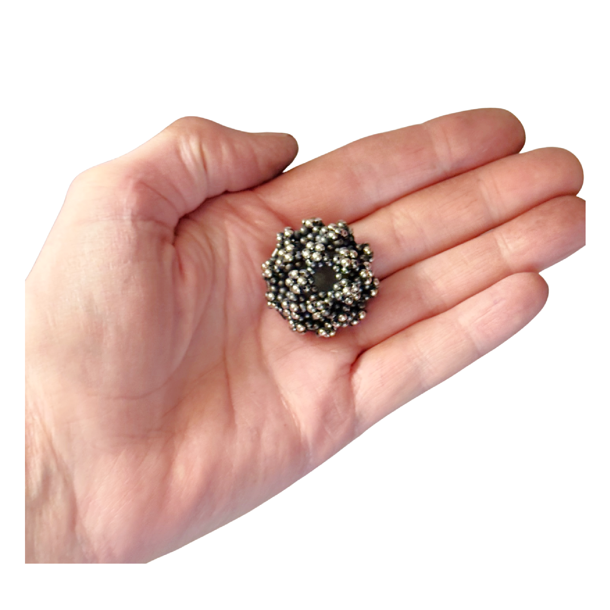 Floral Hemisphere Brooch-Pendant Image 3.png