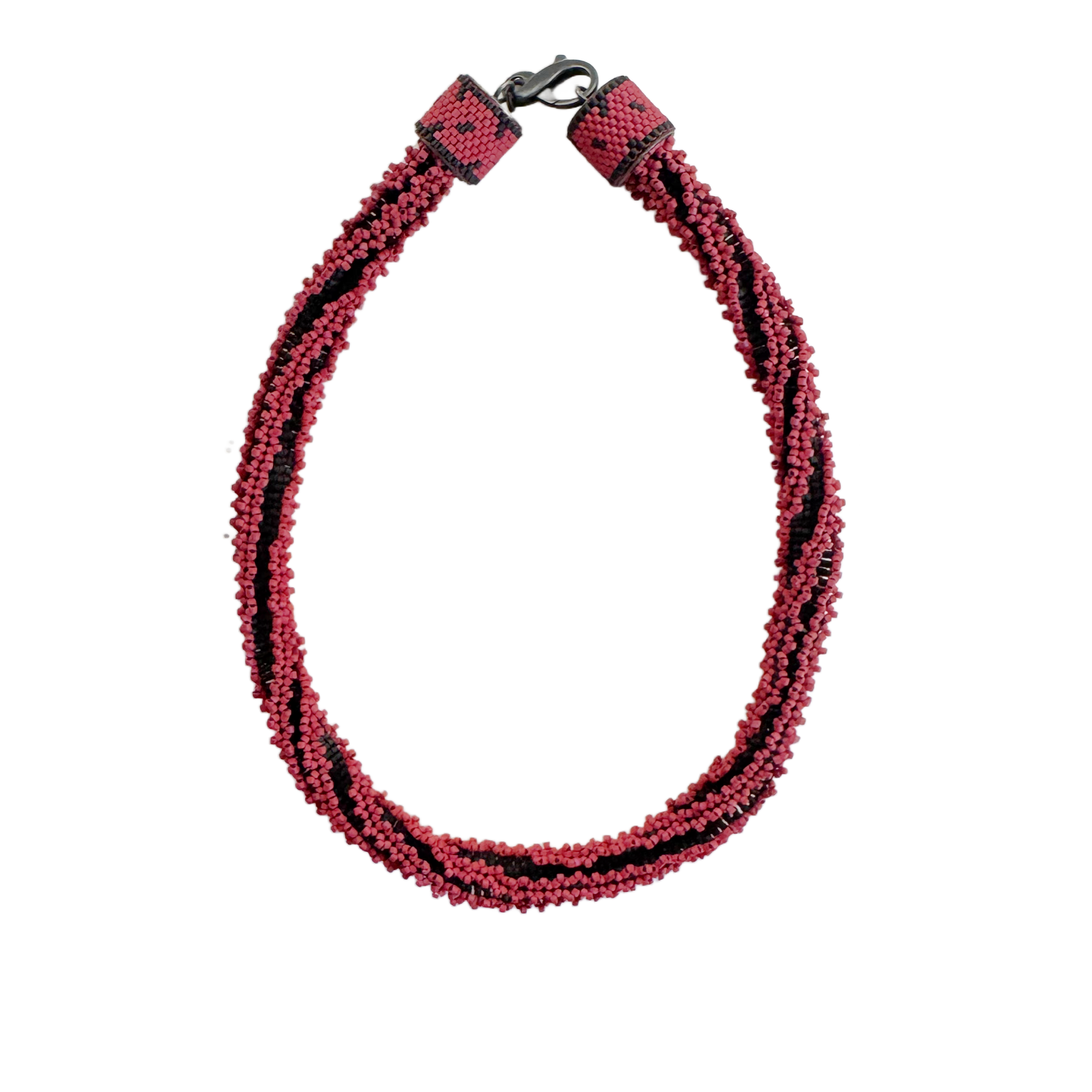 Vintage Red Spiral Rope Neklace Image 11.png