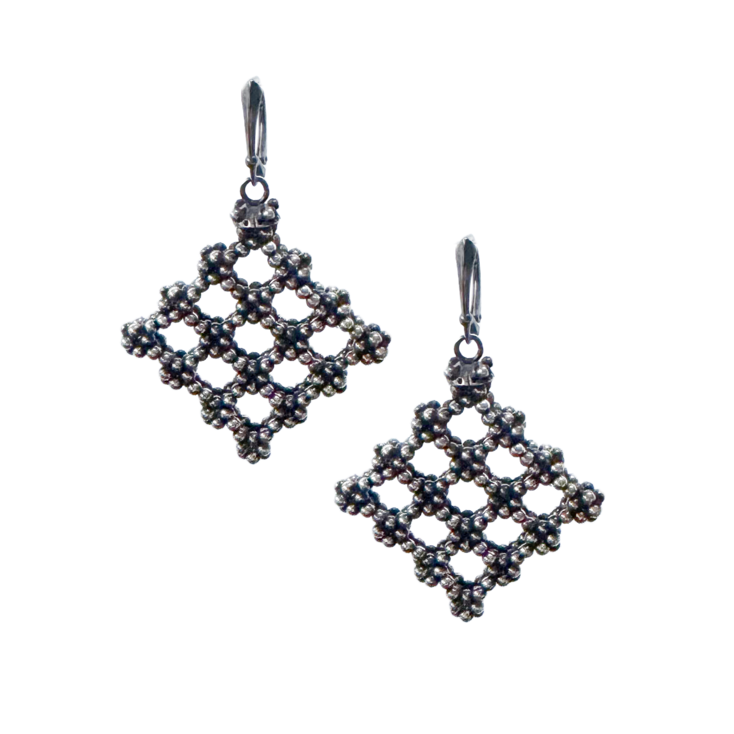 Large Sterling Lattice Earrings Image 1.png